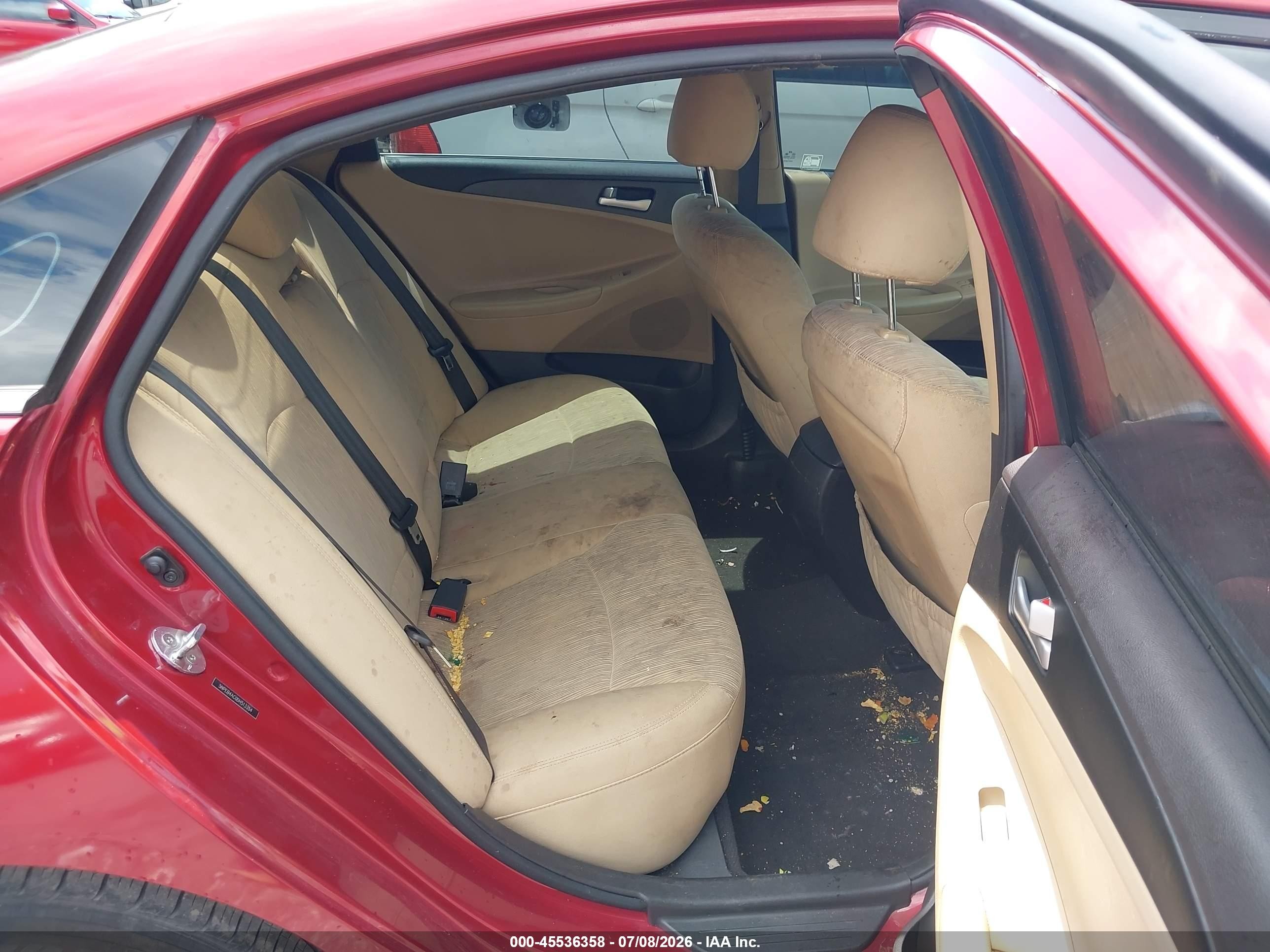 2013 Hyundai Sonata Gls Красный vin: 5NPEB4AC0DH513354