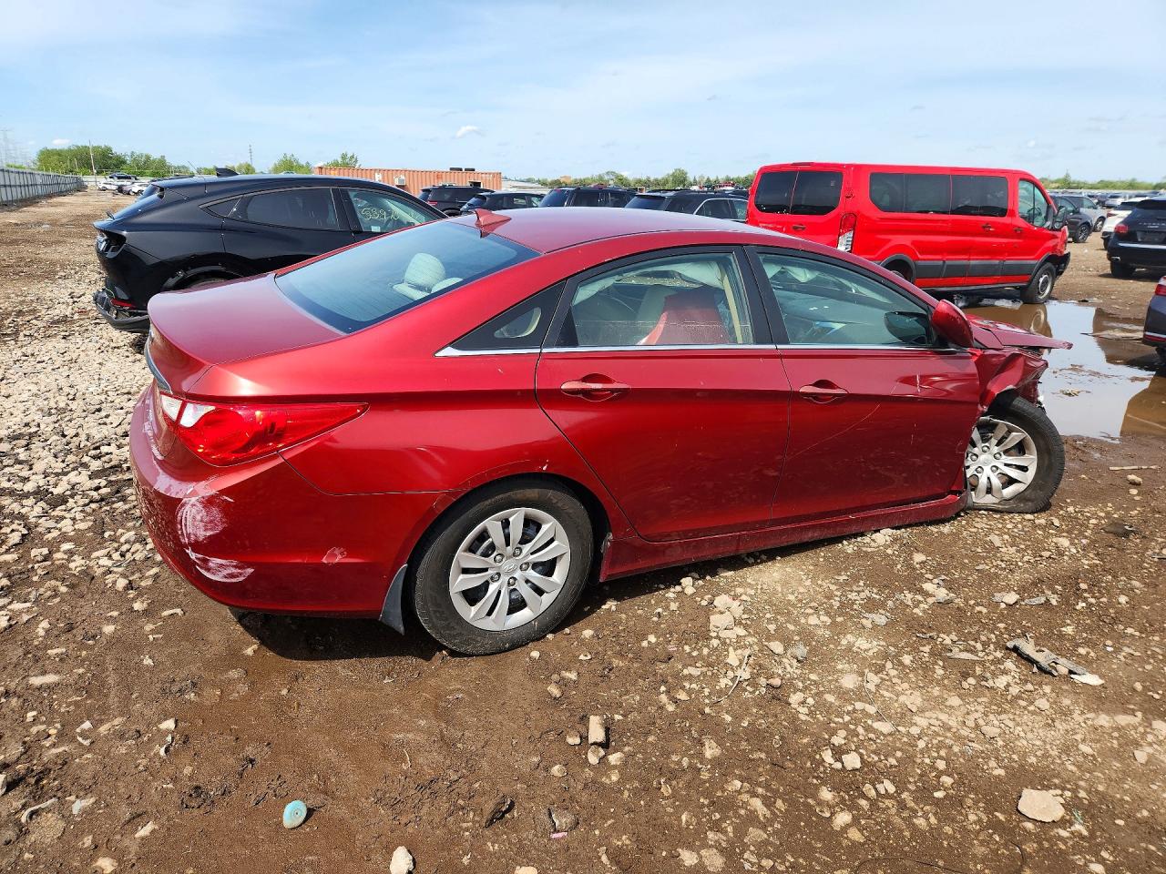 2013 Hyundai Sonata Gls Красный vin: 5NPEB4AC0DH513368