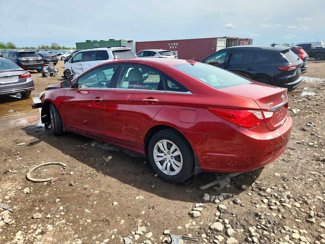 2013 Hyundai Sonata Gls Красный vin: 5NPEB4AC0DH513368