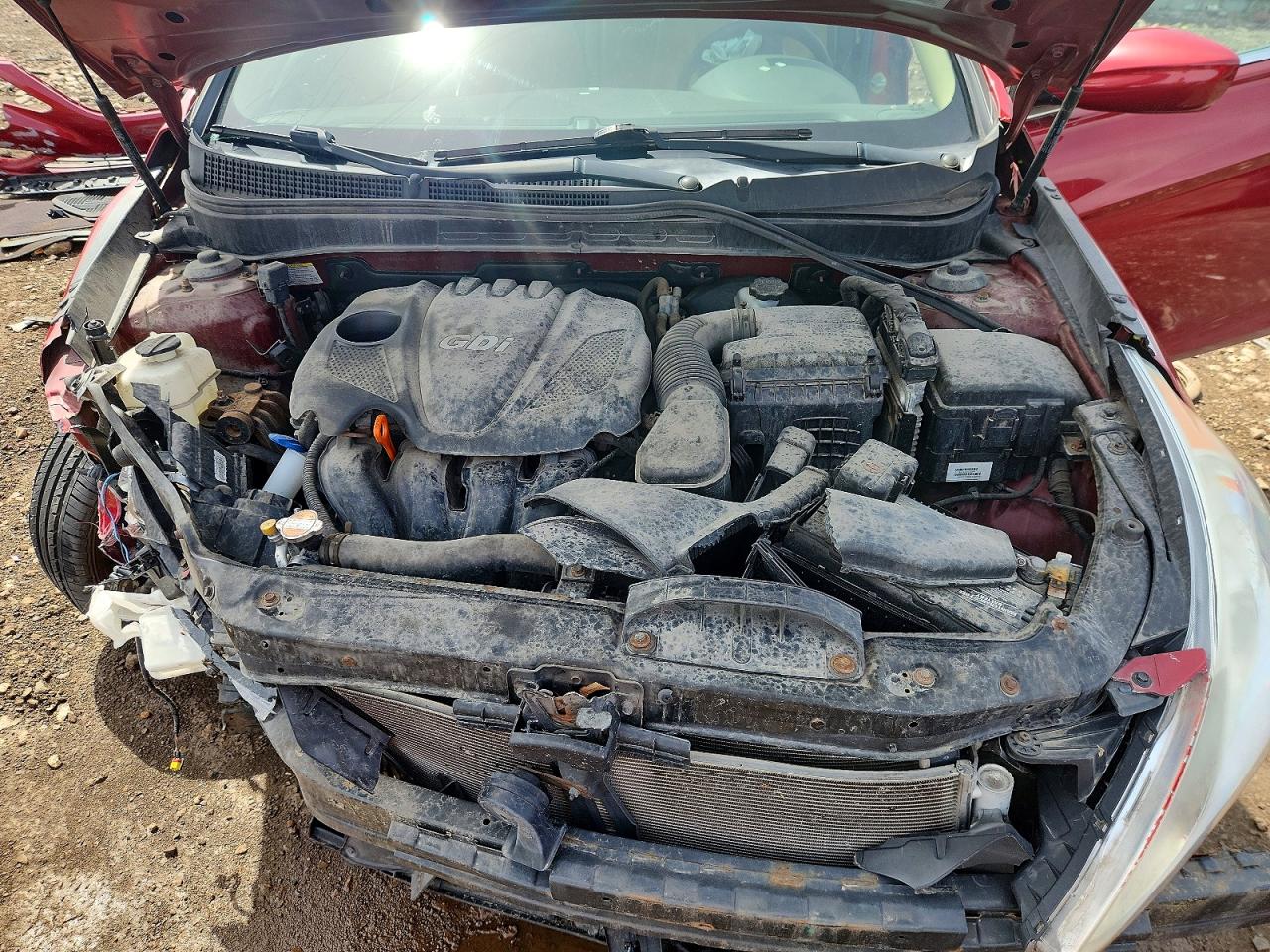 2013 Hyundai Sonata Gls Красный vin: 5NPEB4AC0DH513368