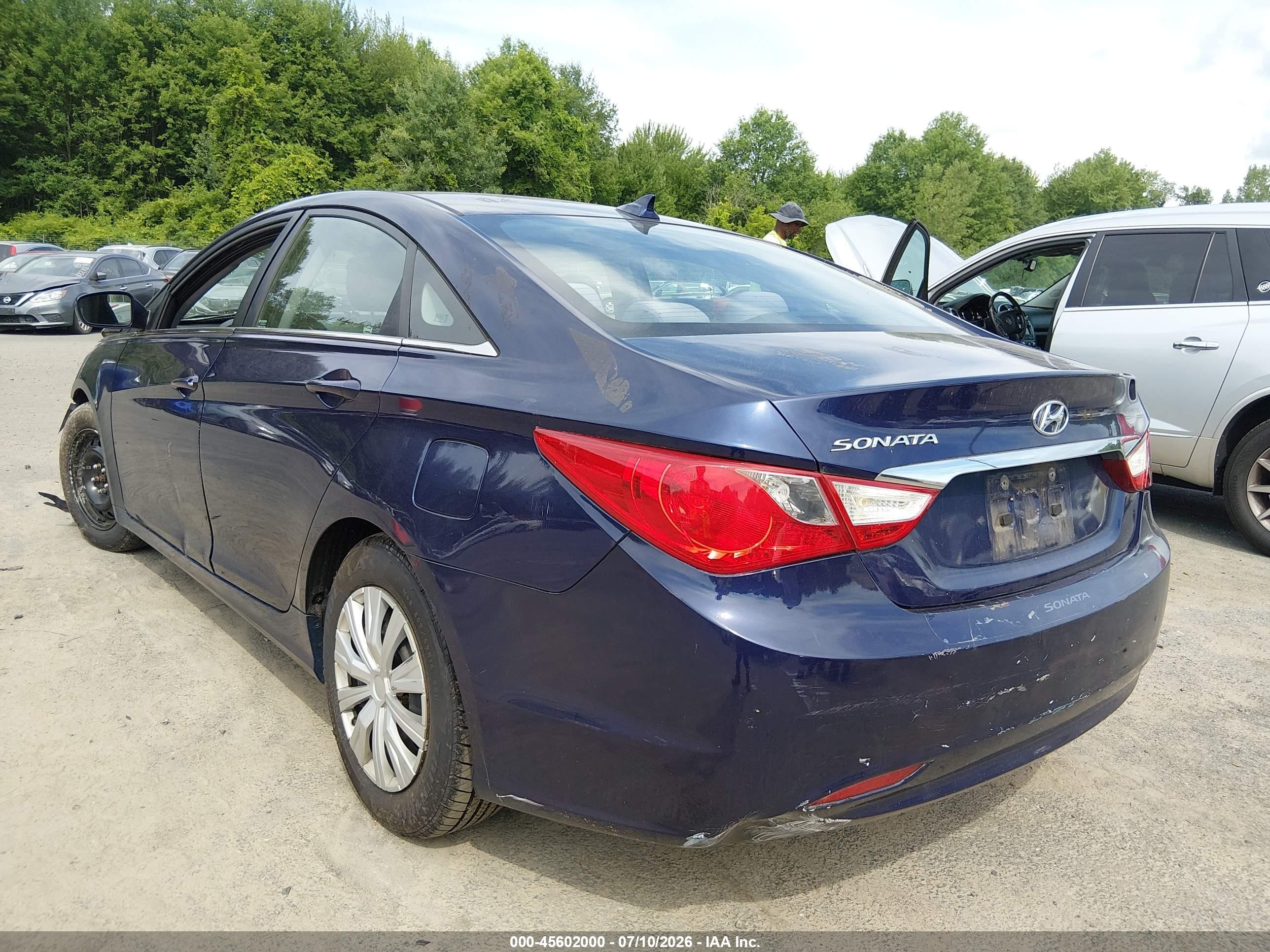 2013 Hyundai Sonata Gls Синий vin: 5NPEB4AC0DH517498