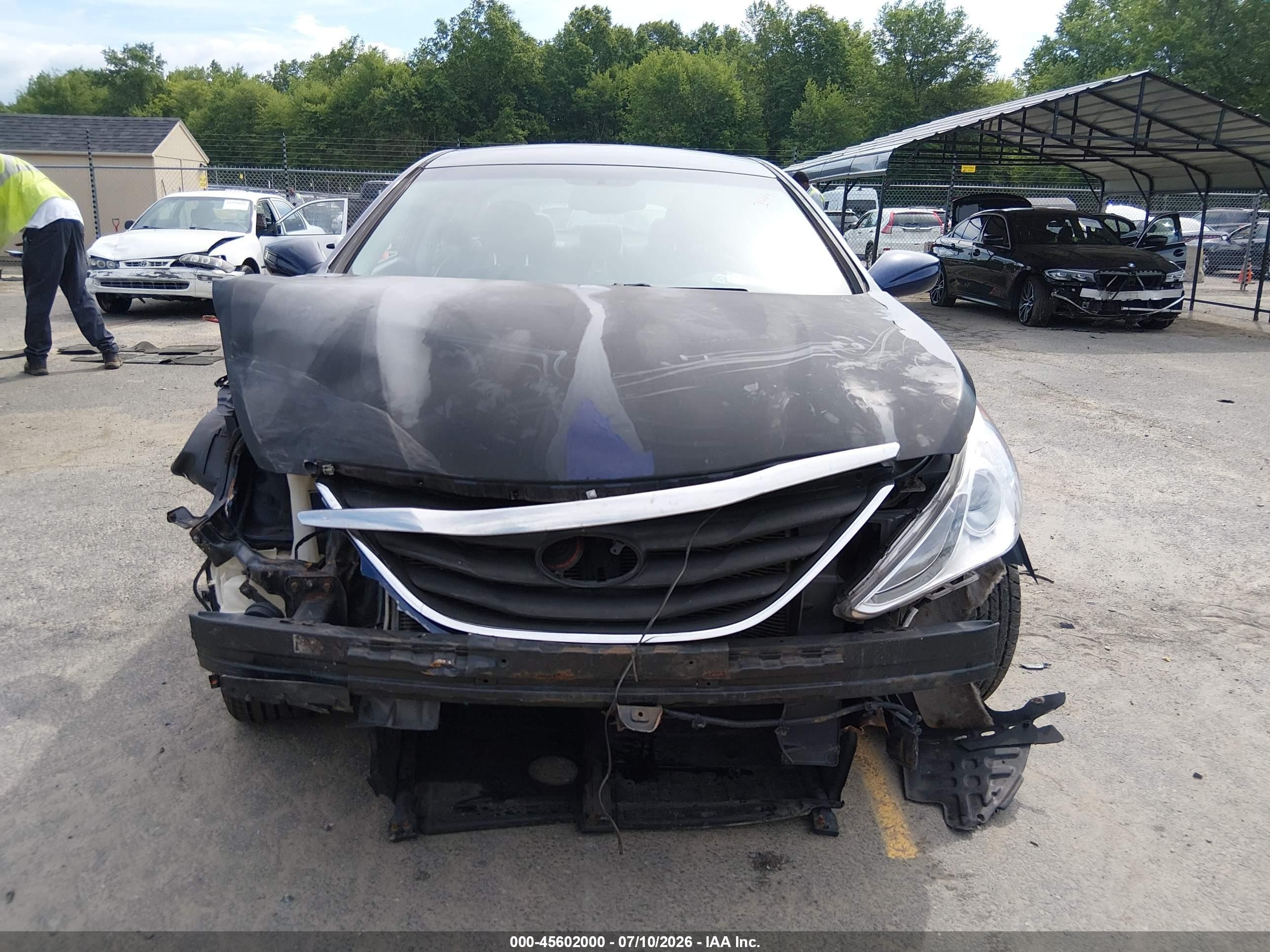 2013 Hyundai Sonata Gls Синий vin: 5NPEB4AC0DH517498