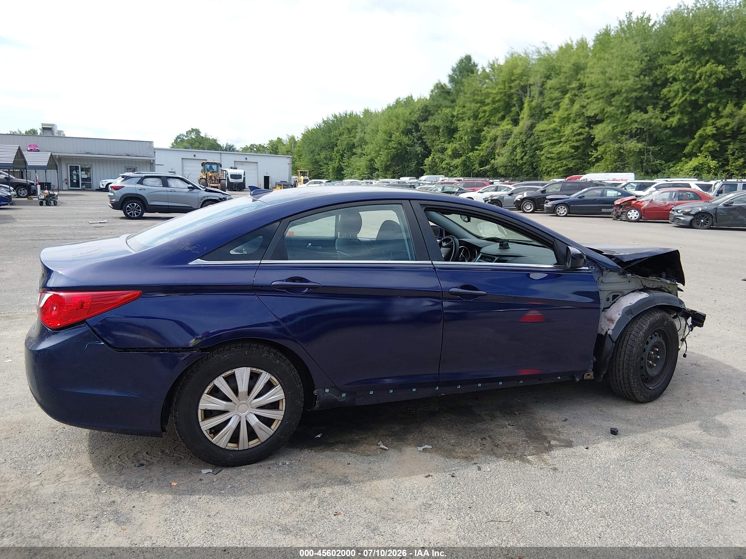 2013 Hyundai Sonata Gls Синий vin: 5NPEB4AC0DH517498