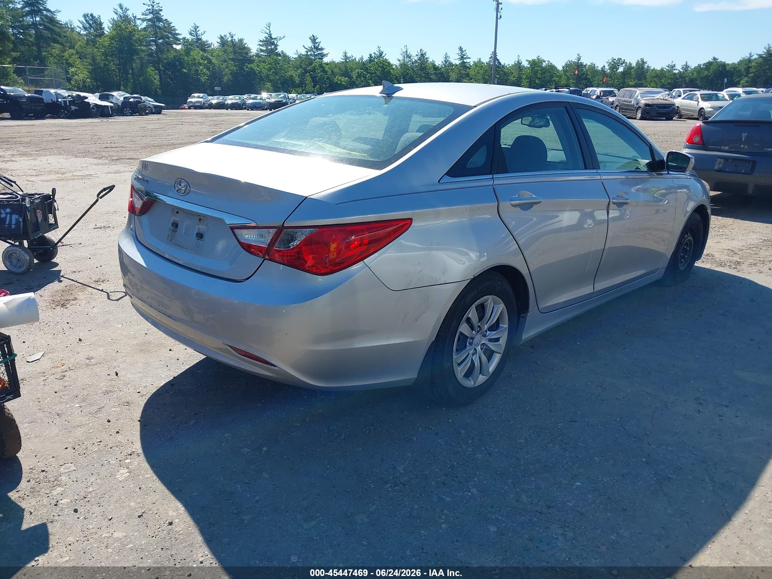 2013 Hyundai Sonata Gls Silver vin: 5NPEB4AC0DH526895