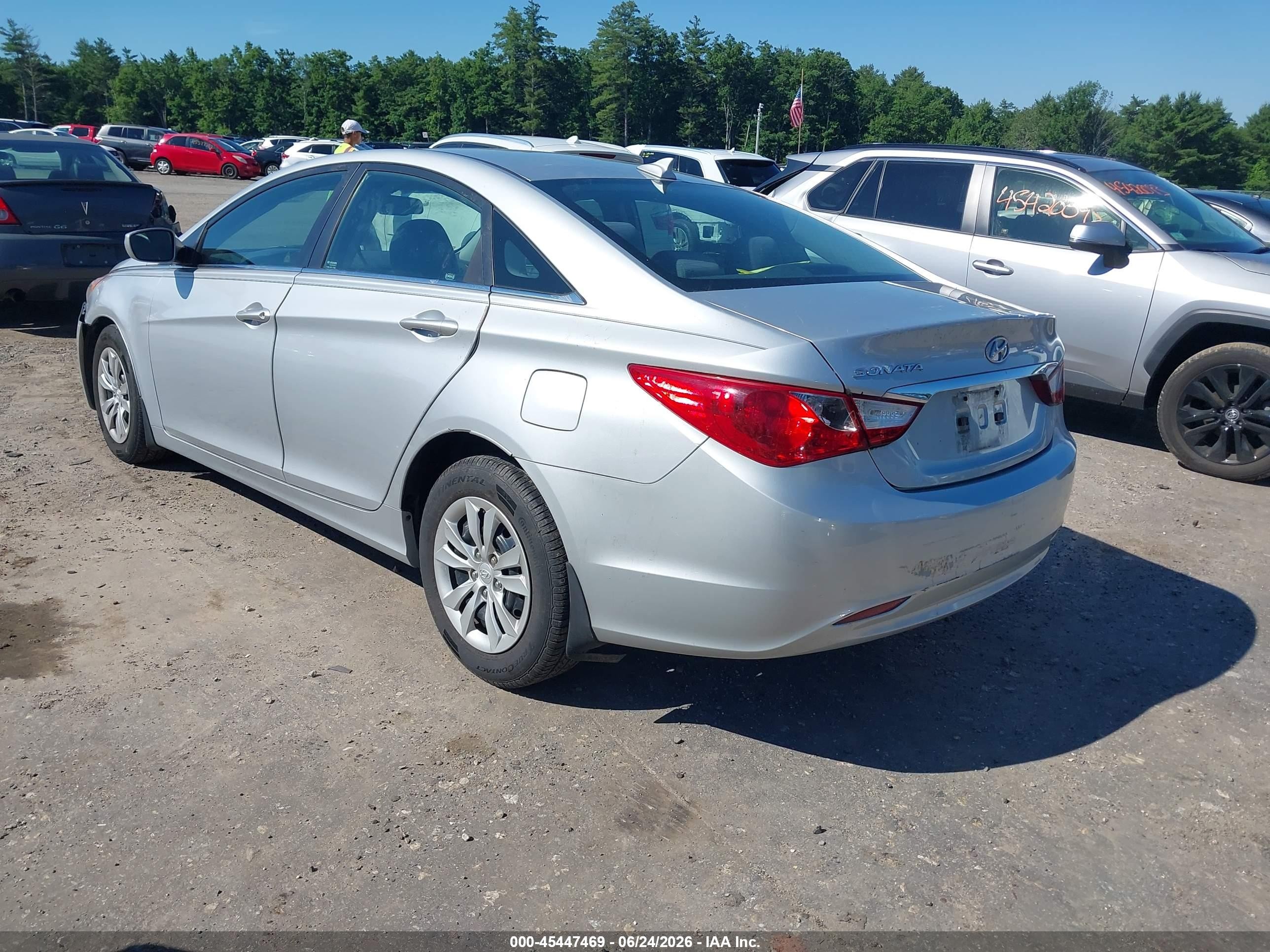 2013 Hyundai Sonata Gls Silver vin: 5NPEB4AC0DH526895
