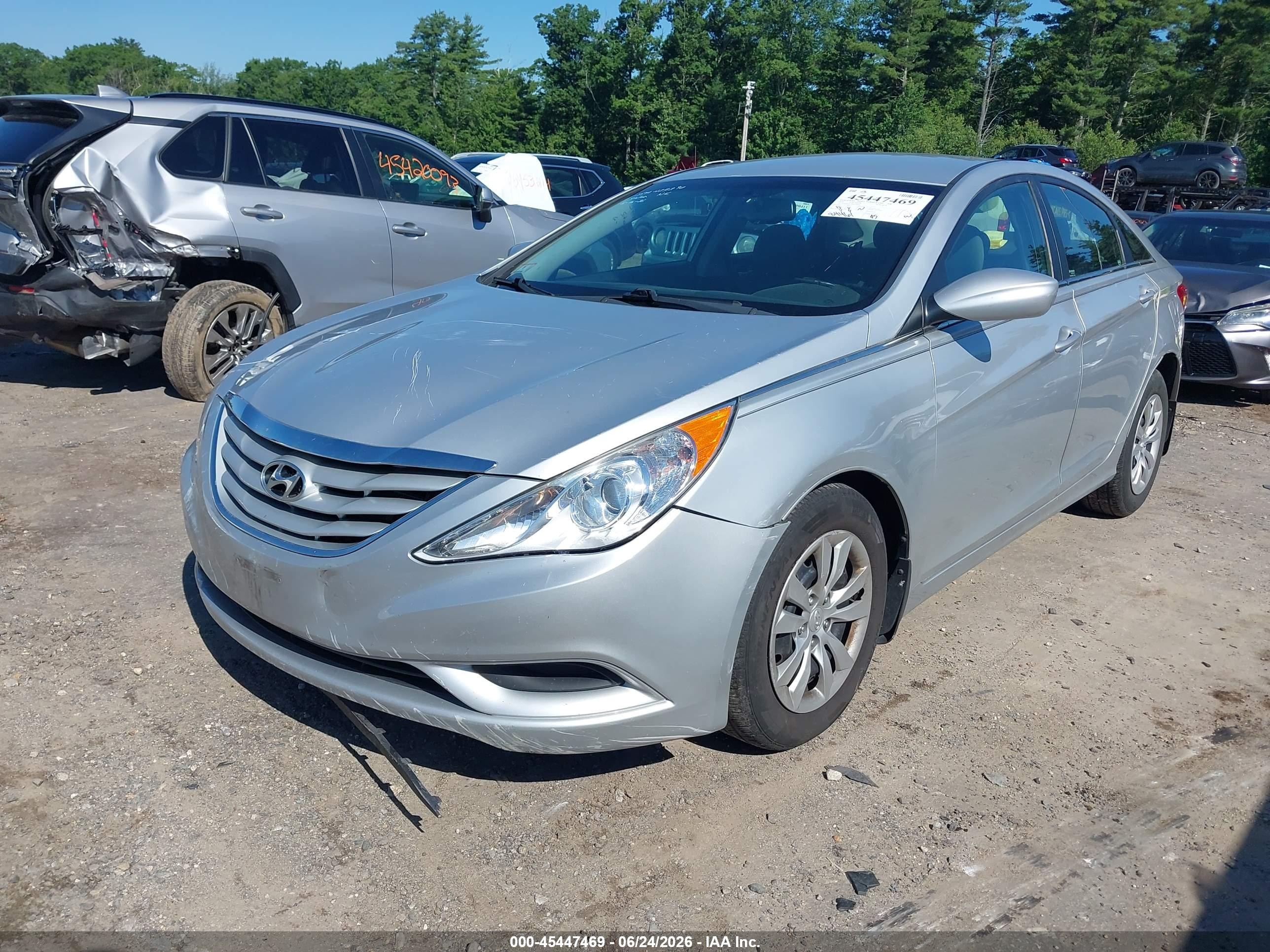 2013 Hyundai Sonata Gls Silver vin: 5NPEB4AC0DH526895