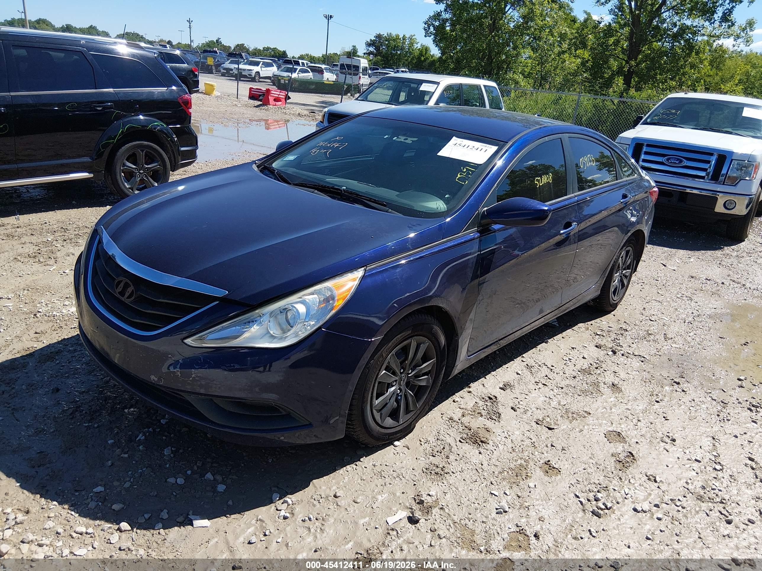 2013 Hyundai Sonata Gls Dark Blue vin: 5NPEB4AC0DH528808