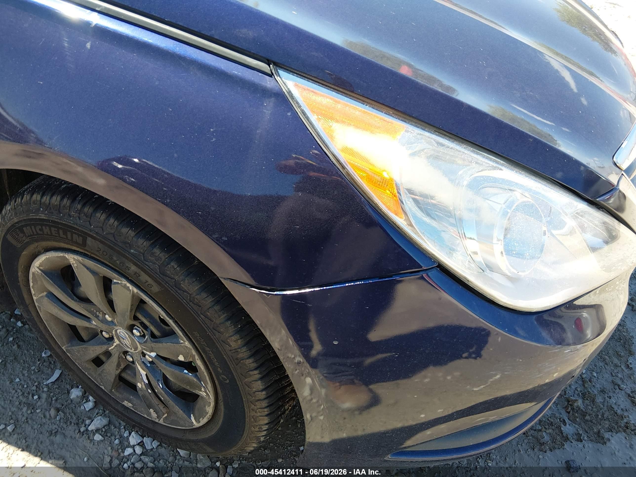 2013 Hyundai Sonata Gls Dark Blue vin: 5NPEB4AC0DH528808