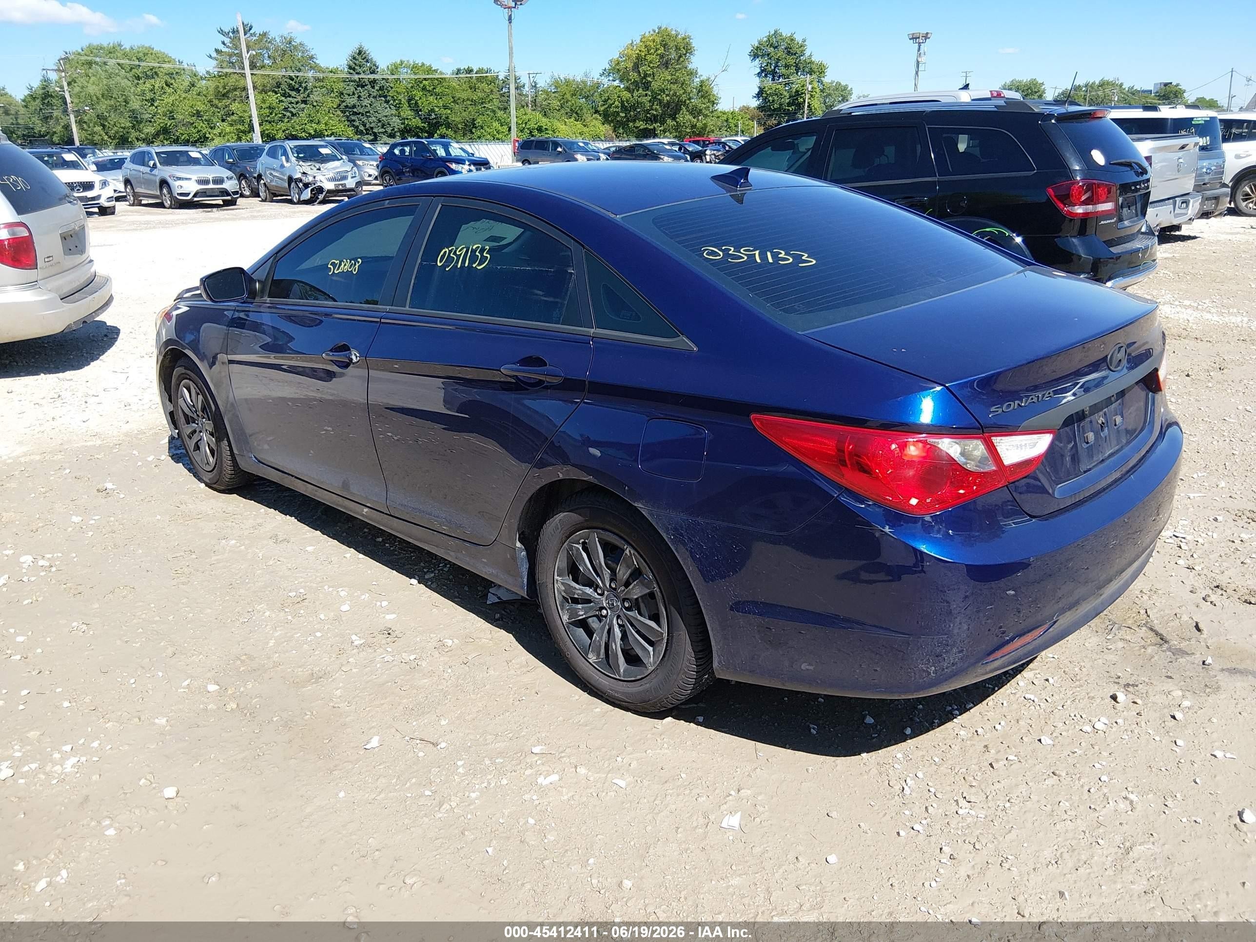 2013 Hyundai Sonata Gls Dark Blue vin: 5NPEB4AC0DH528808