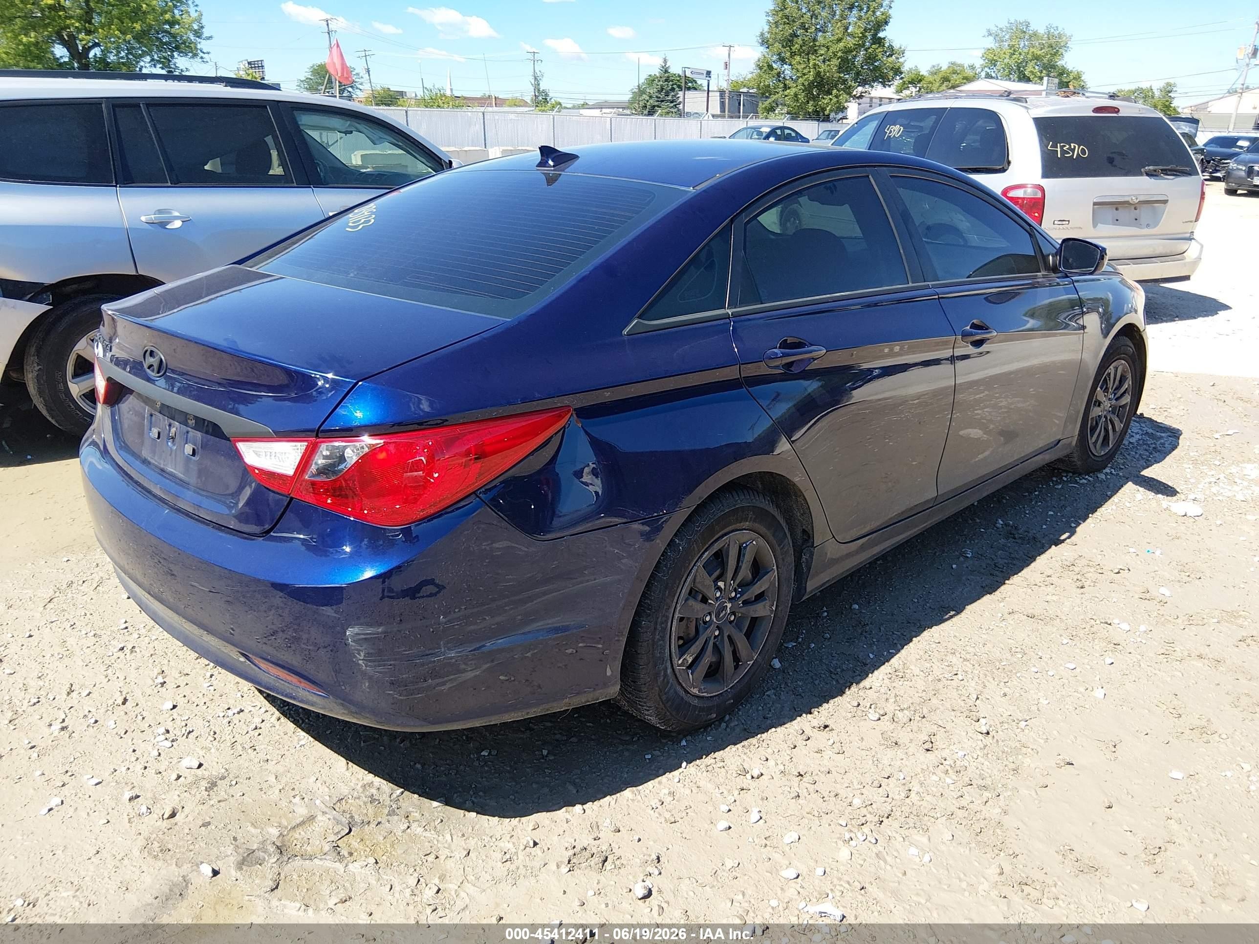 2013 Hyundai Sonata Gls Dark Blue vin: 5NPEB4AC0DH528808