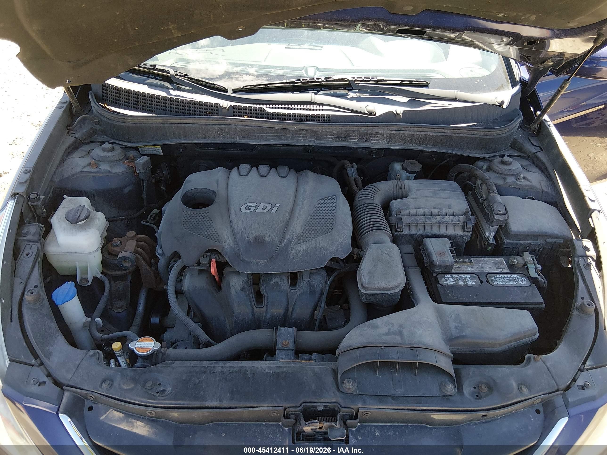 2013 Hyundai Sonata Gls Dark Blue vin: 5NPEB4AC0DH528808