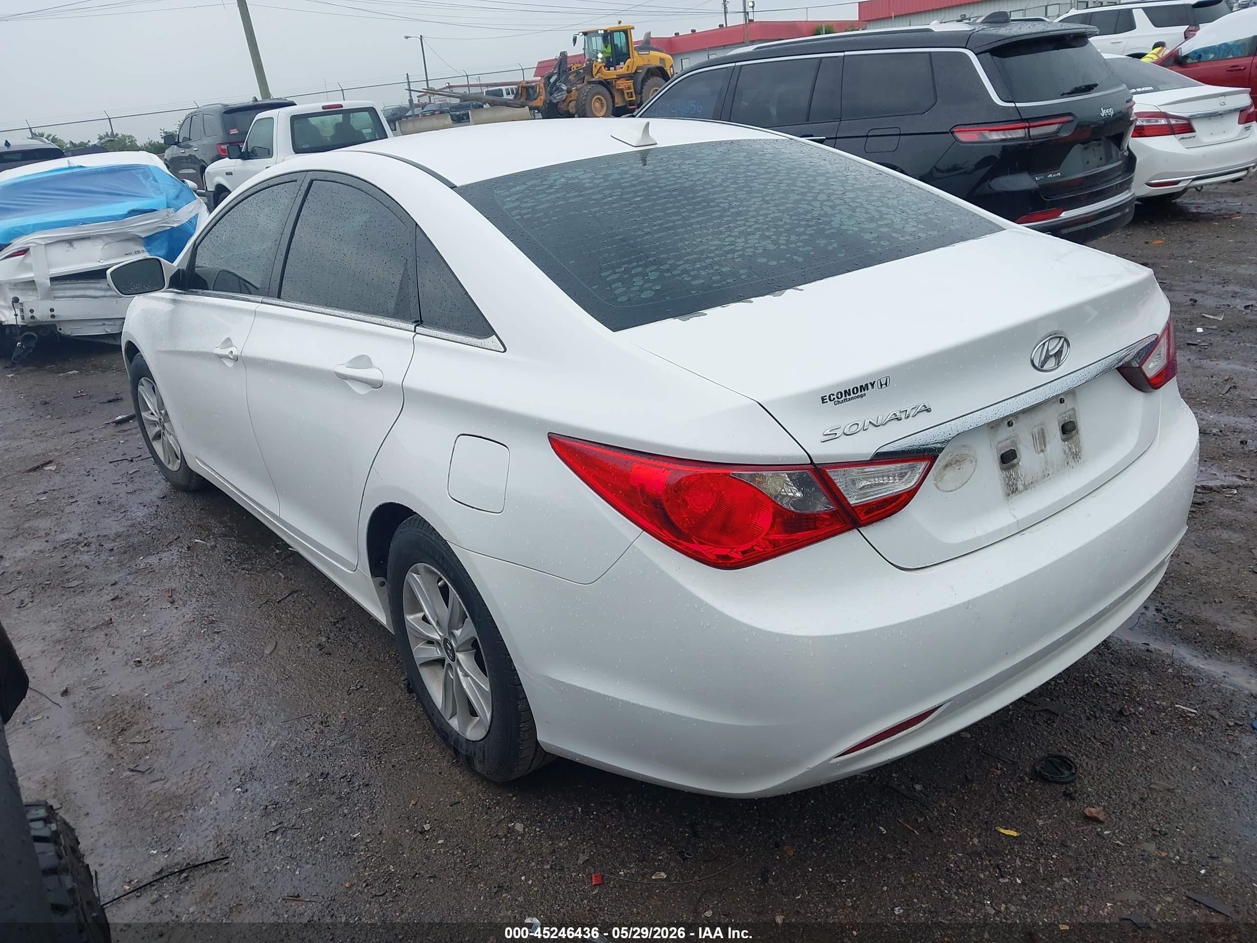 2013 Hyundai Sonata Gls White vin: 5NPEB4AC0DH549660