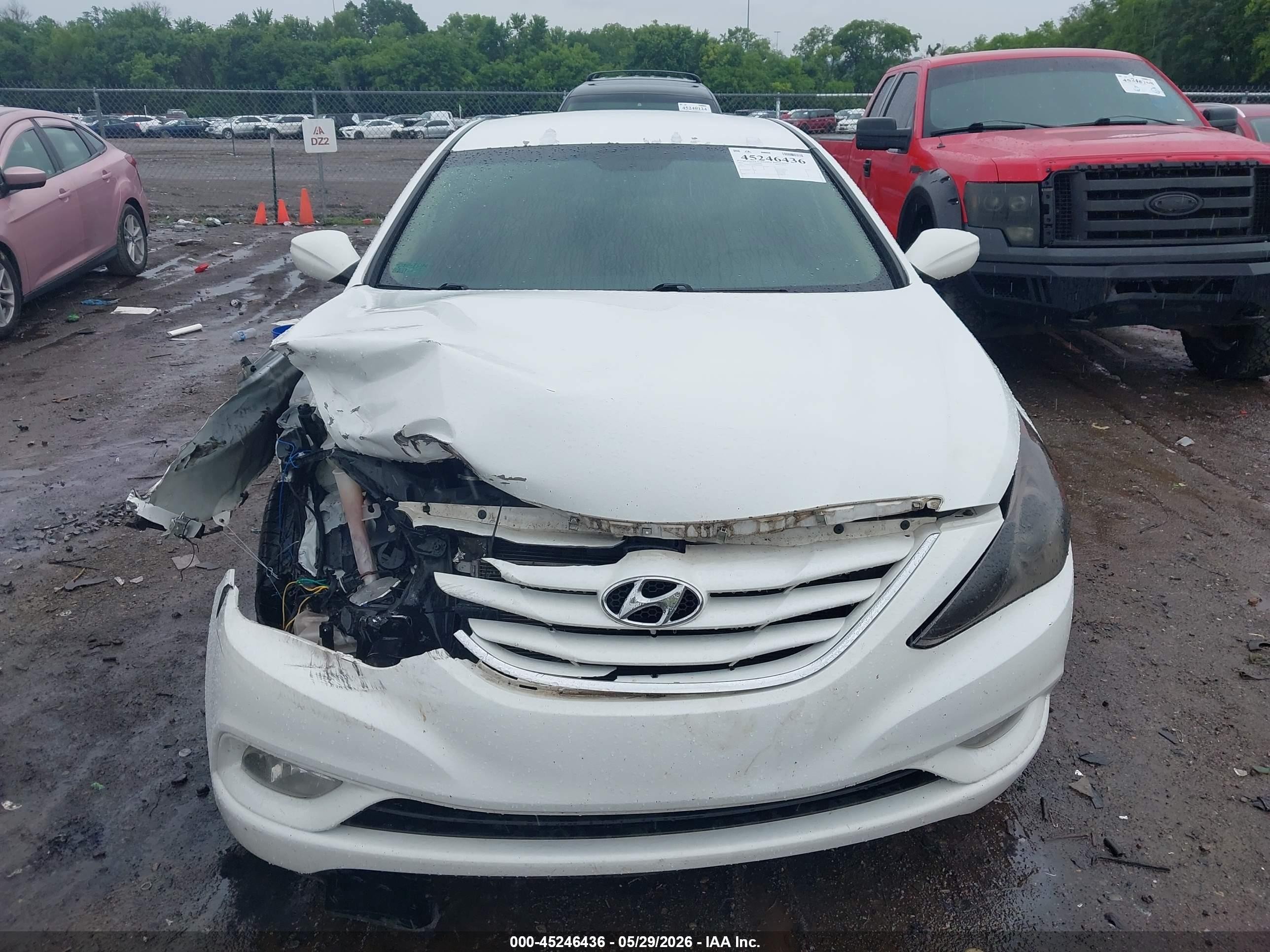 2013 Hyundai Sonata Gls White vin: 5NPEB4AC0DH549660