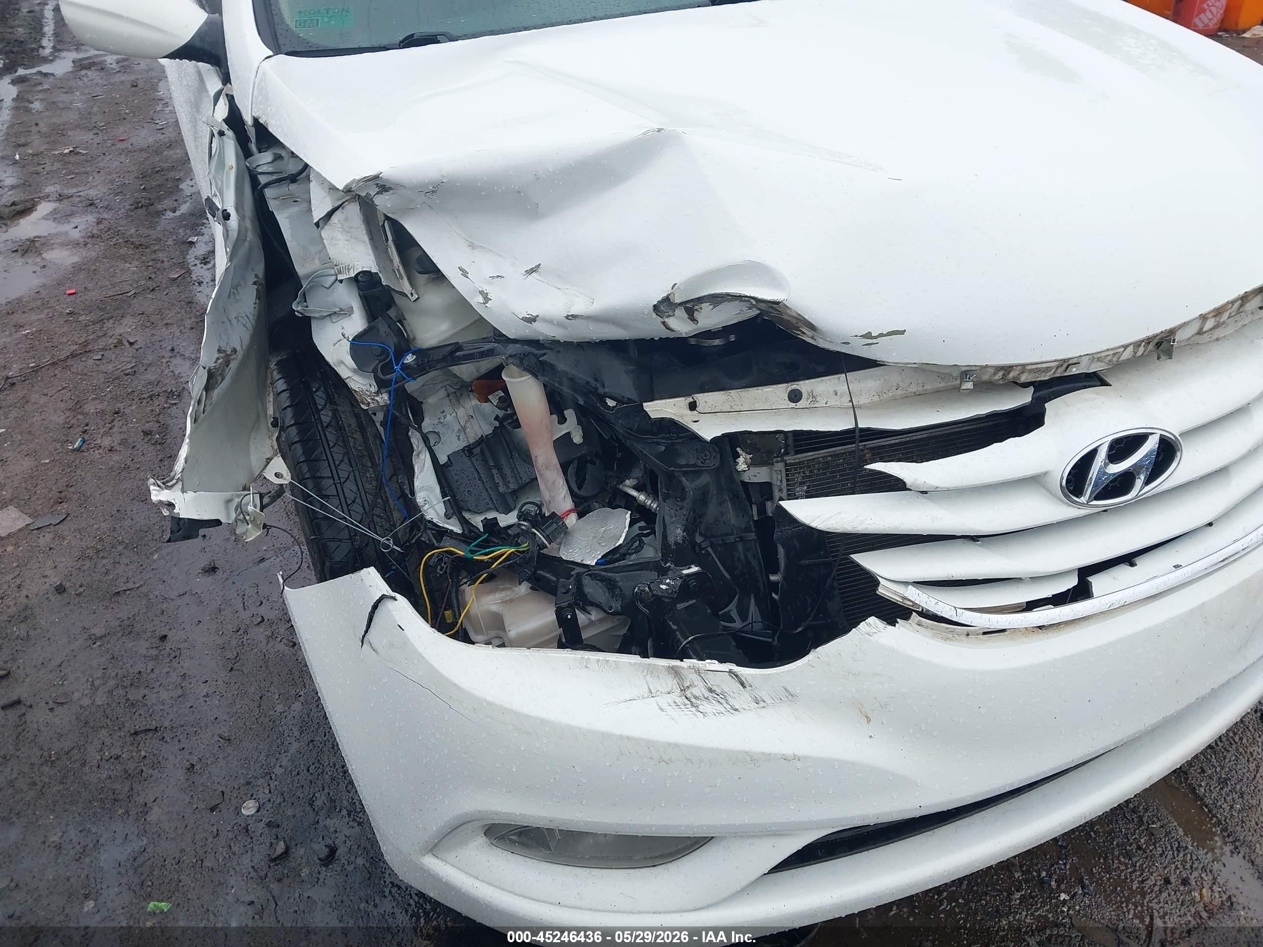 2013 Hyundai Sonata Gls White vin: 5NPEB4AC0DH549660