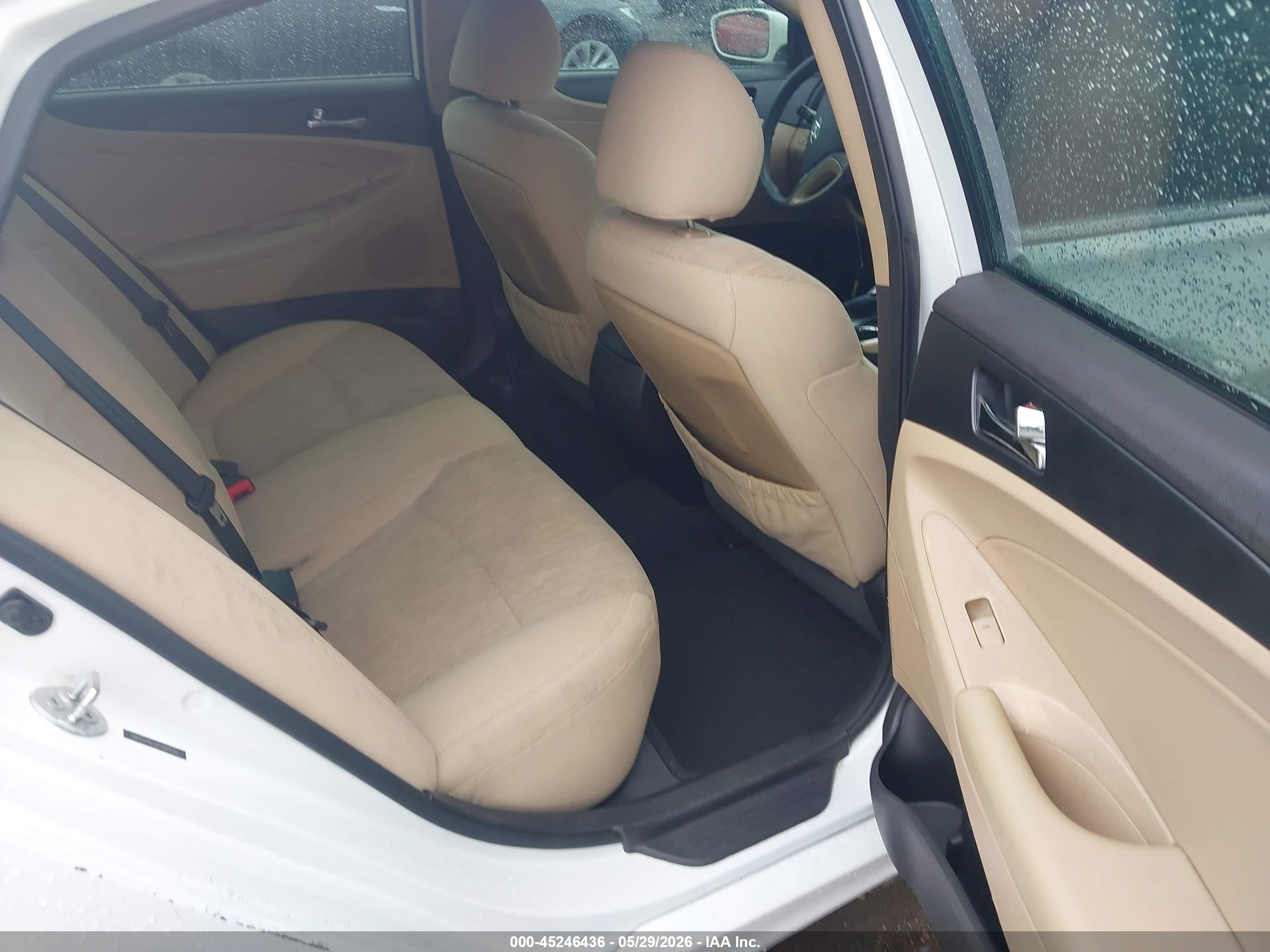 2013 Hyundai Sonata Gls White vin: 5NPEB4AC0DH549660