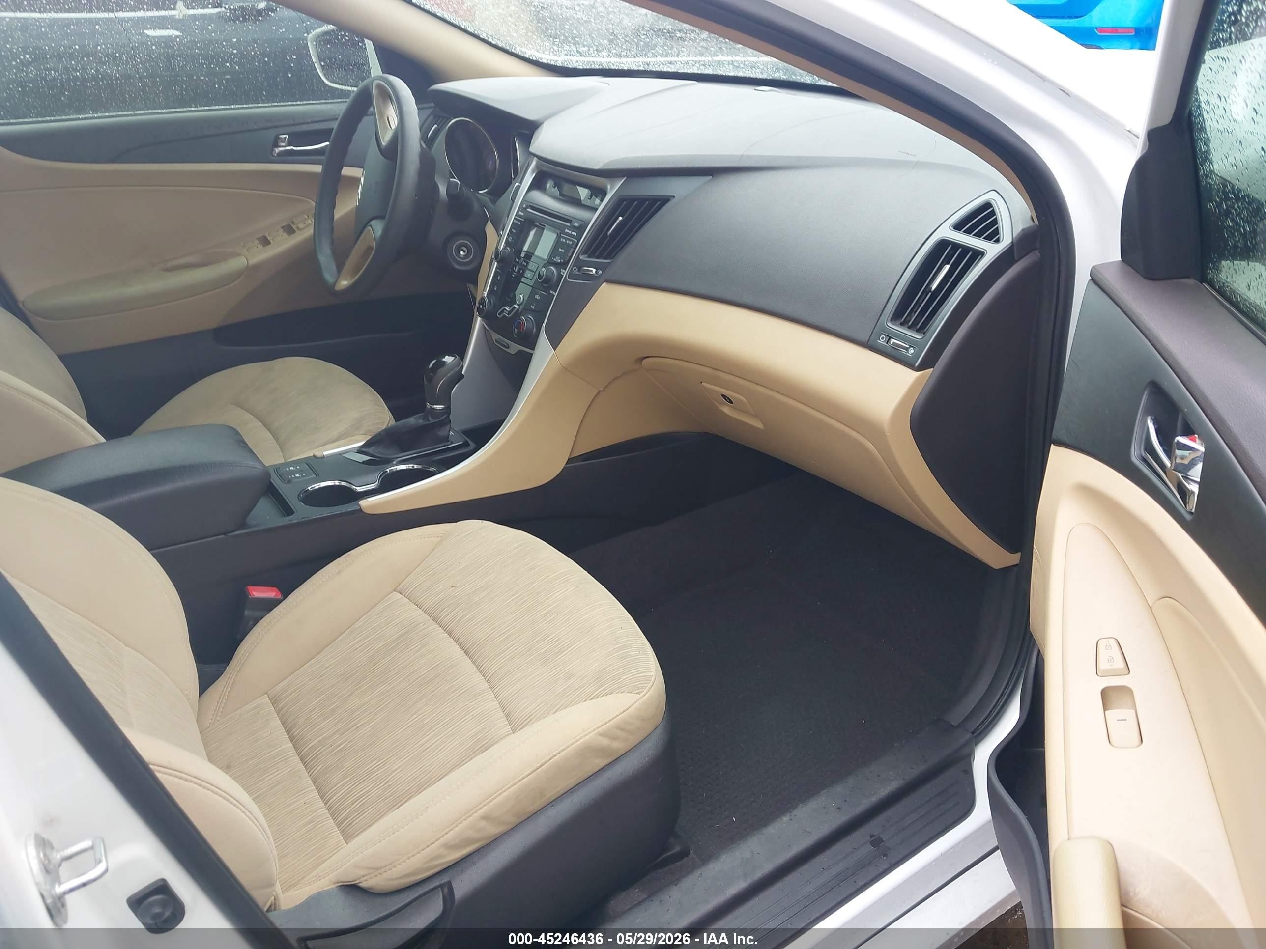 2013 Hyundai Sonata Gls White vin: 5NPEB4AC0DH549660