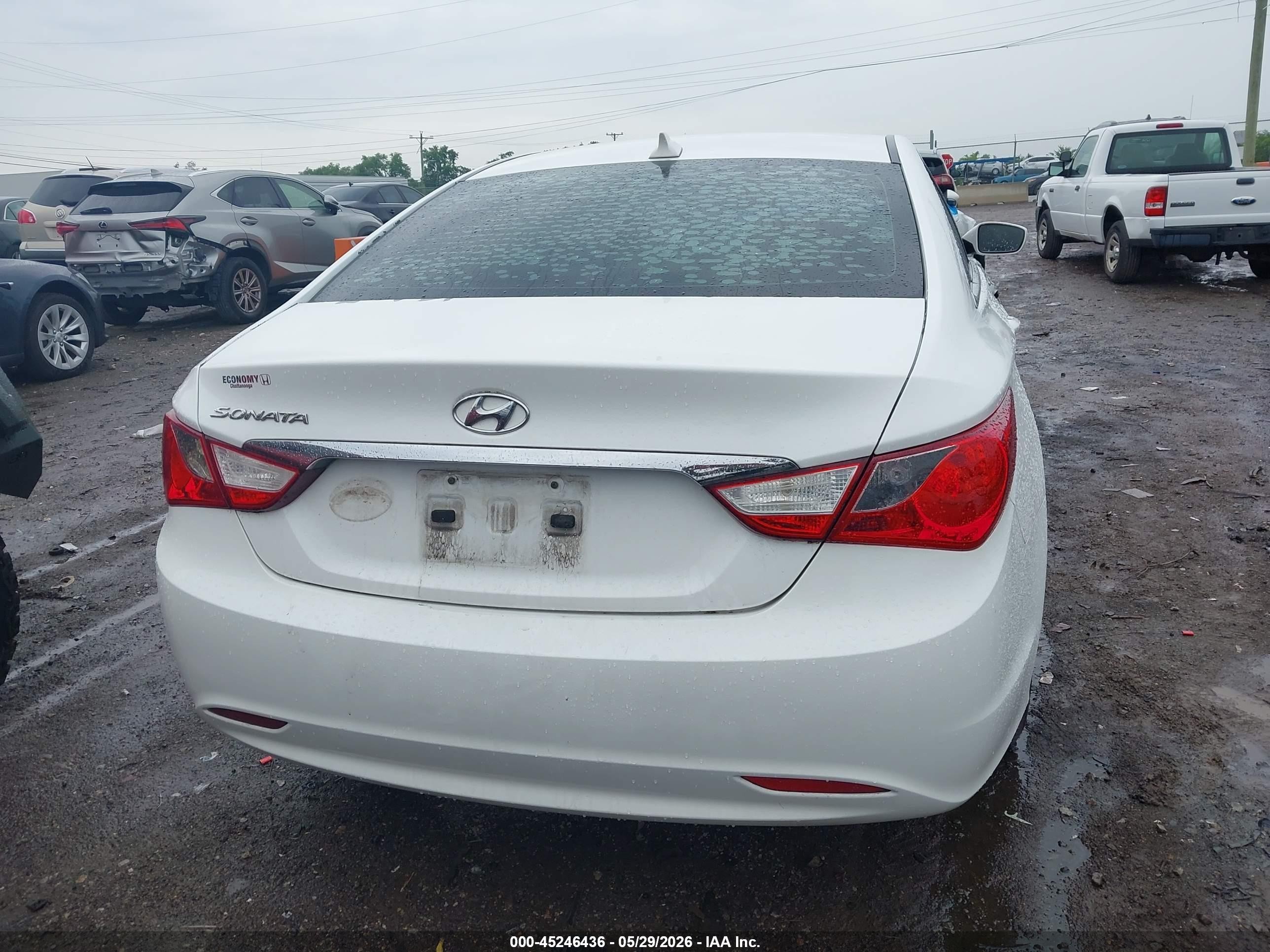 2013 Hyundai Sonata Gls White vin: 5NPEB4AC0DH549660