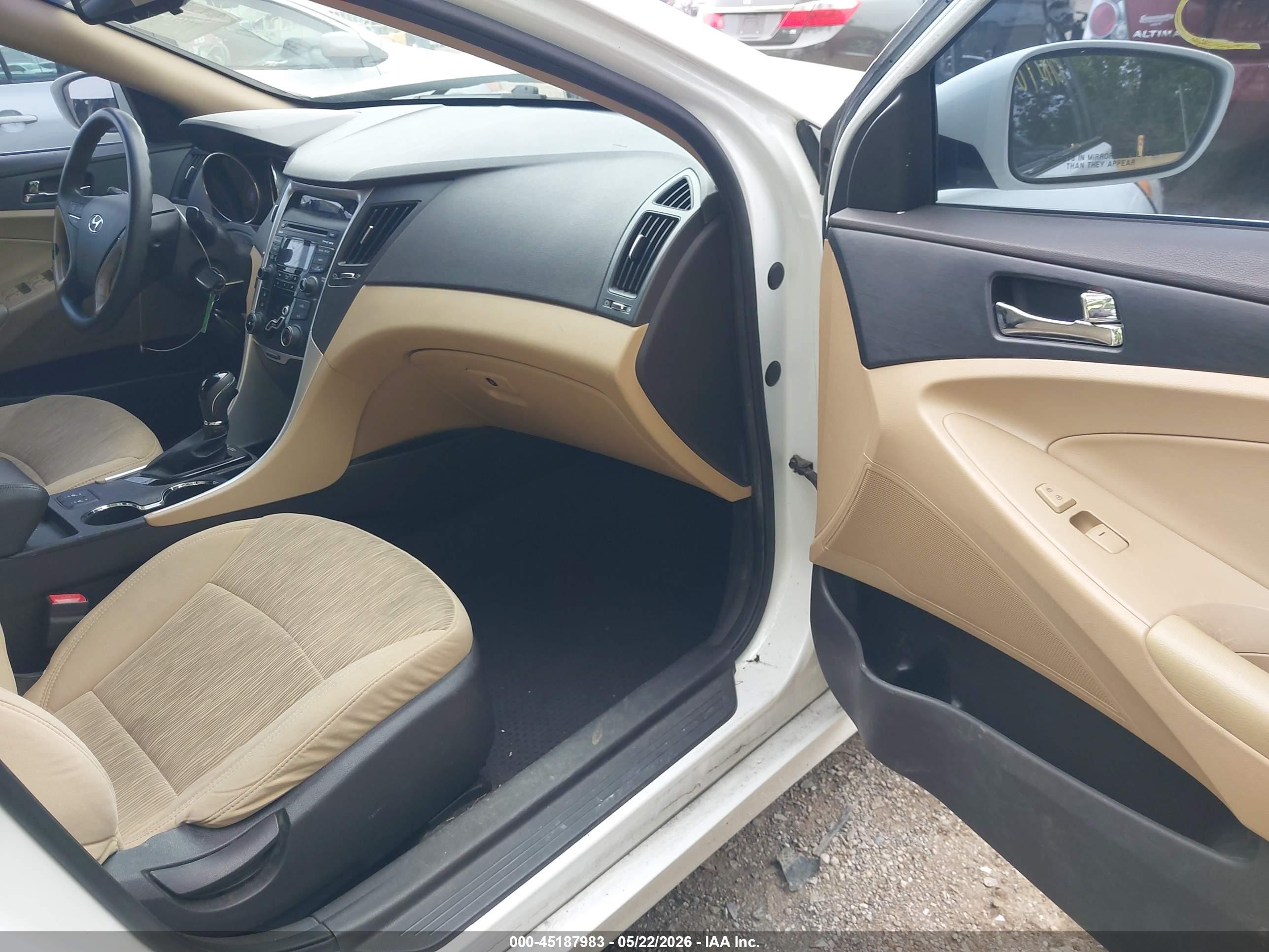 2013 Hyundai Sonata Gls White vin: 5NPEB4AC0DH551182