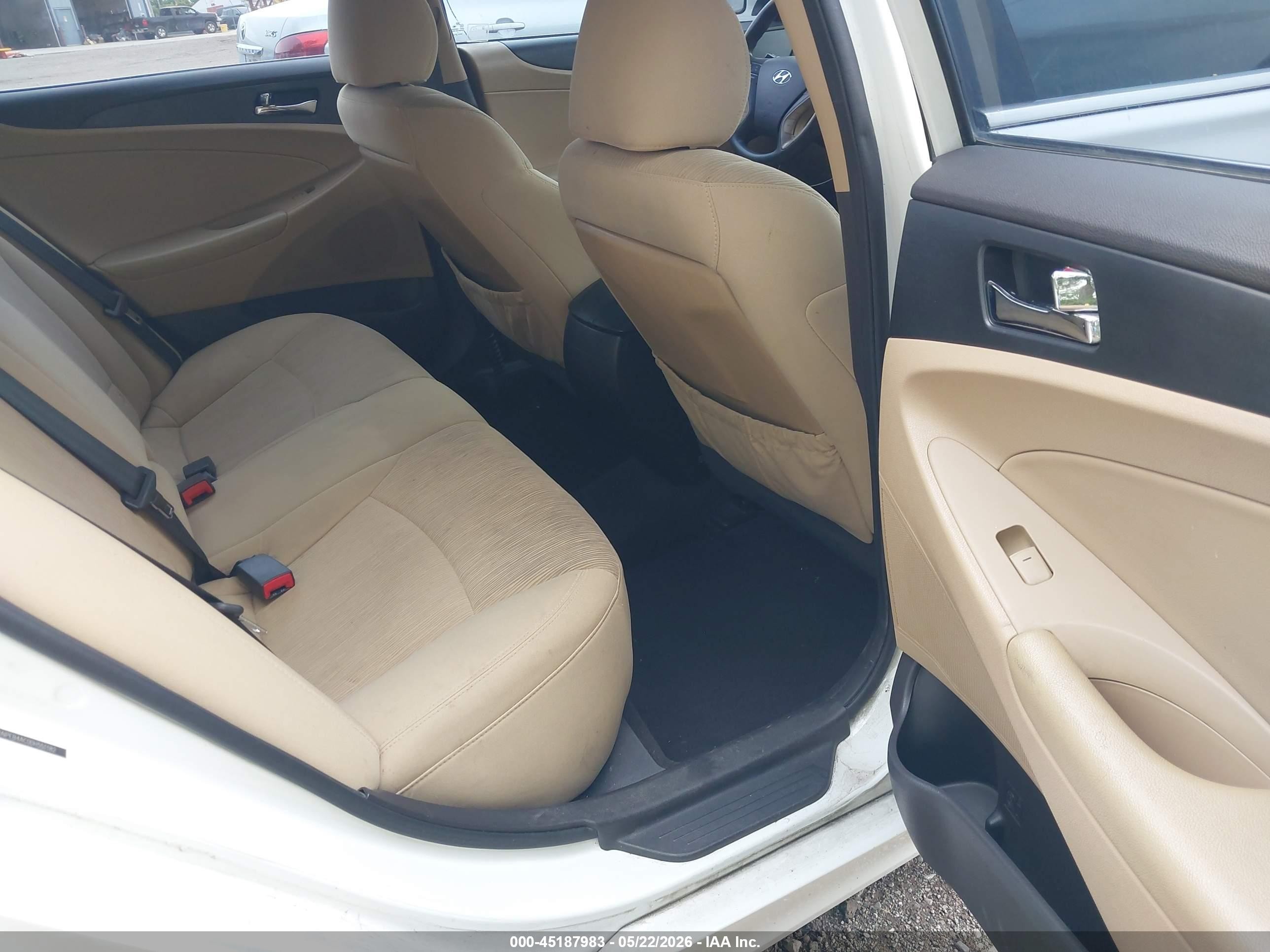 2013 Hyundai Sonata Gls White vin: 5NPEB4AC0DH551182