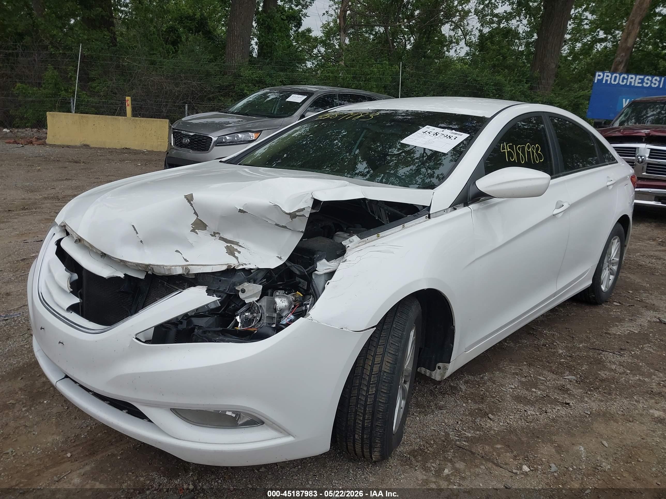 2013 Hyundai Sonata Gls White vin: 5NPEB4AC0DH551182