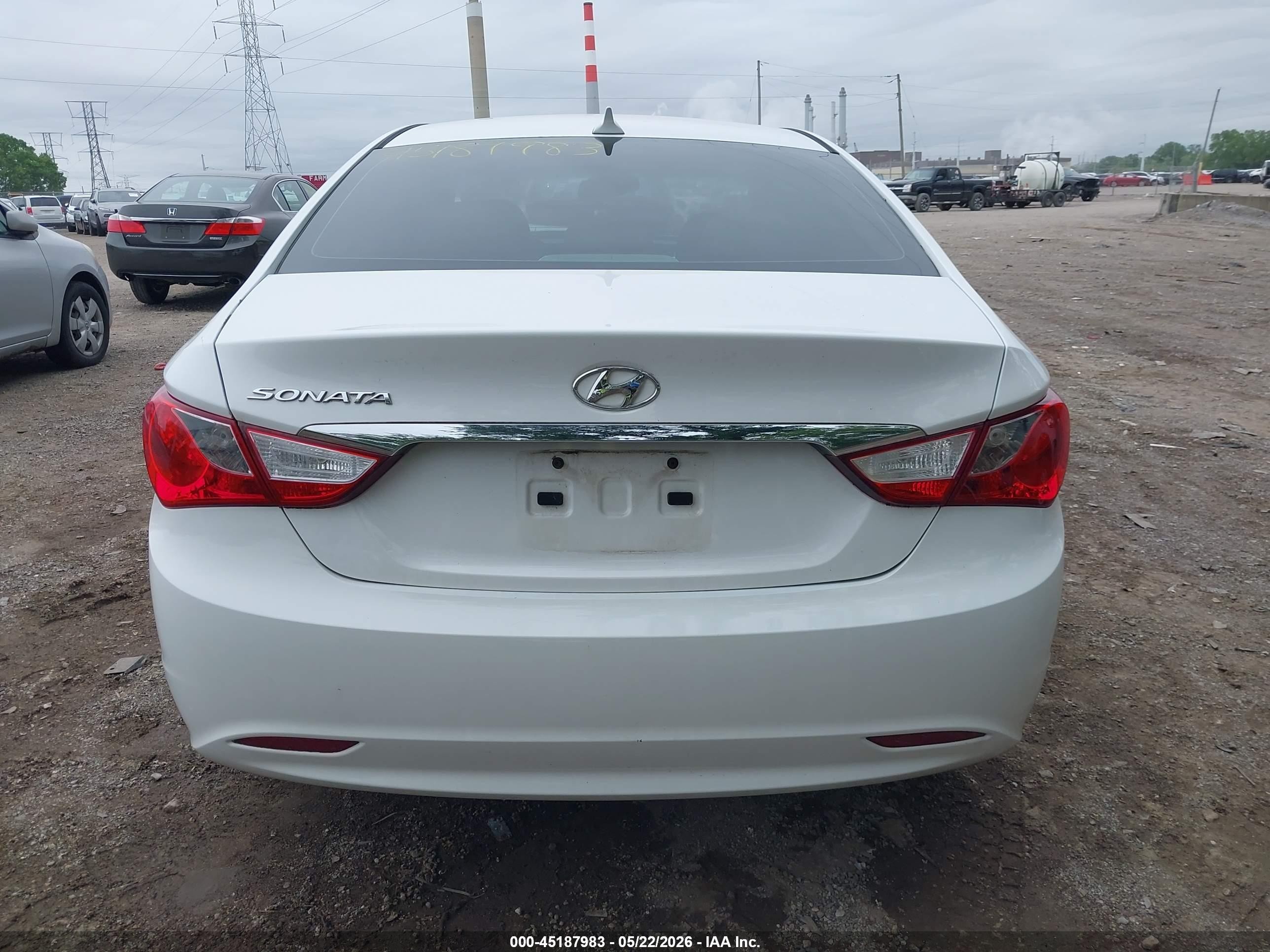 2013 Hyundai Sonata Gls White vin: 5NPEB4AC0DH551182