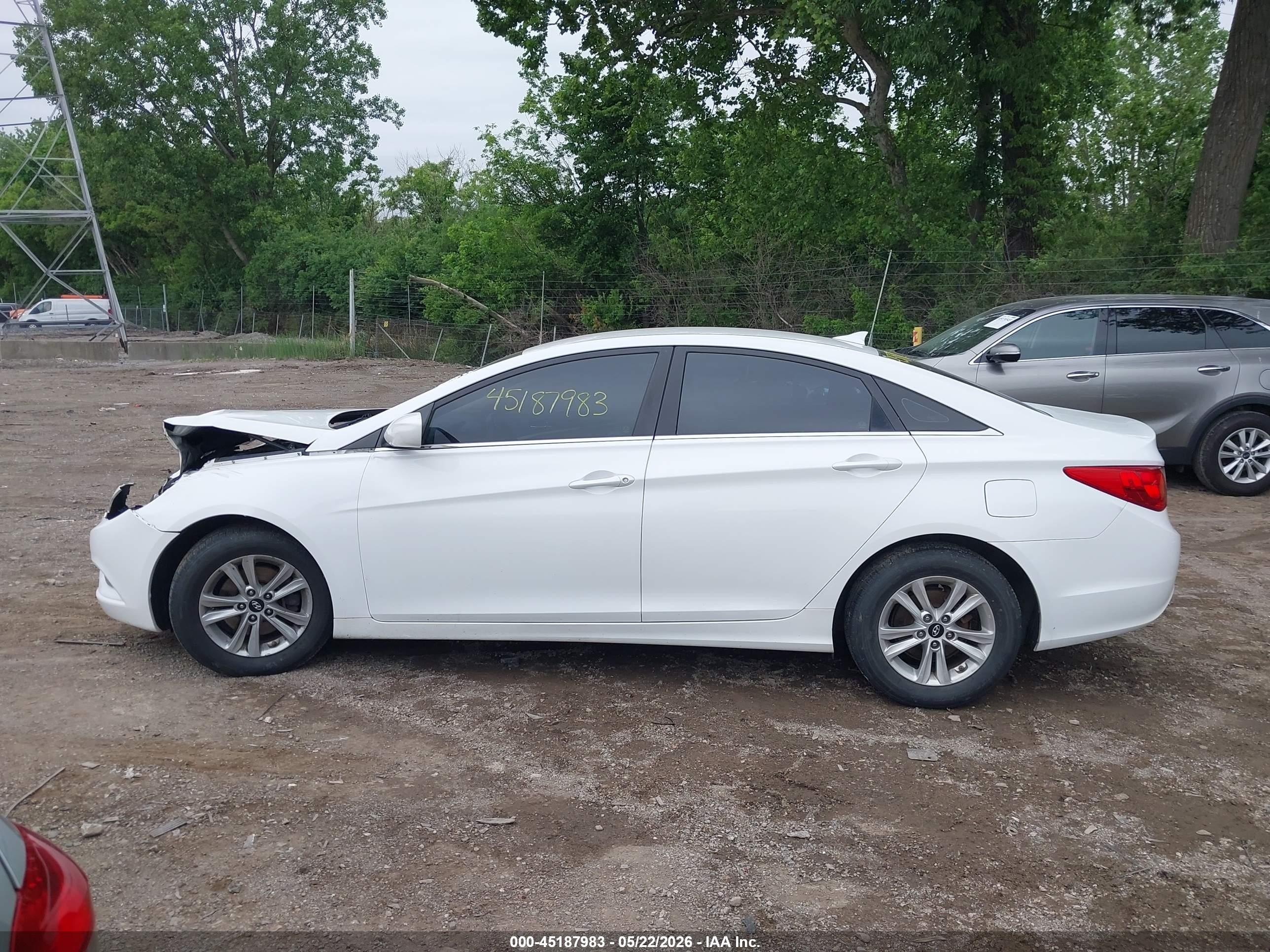 2013 Hyundai Sonata Gls White vin: 5NPEB4AC0DH551182