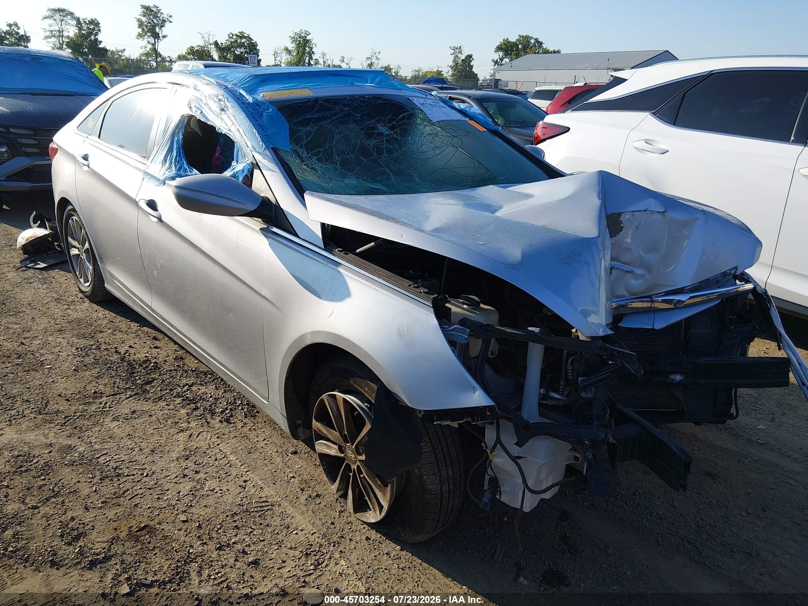 2013 Hyundai Sonata Gls Gray vin: 5NPEB4AC0DH566412
