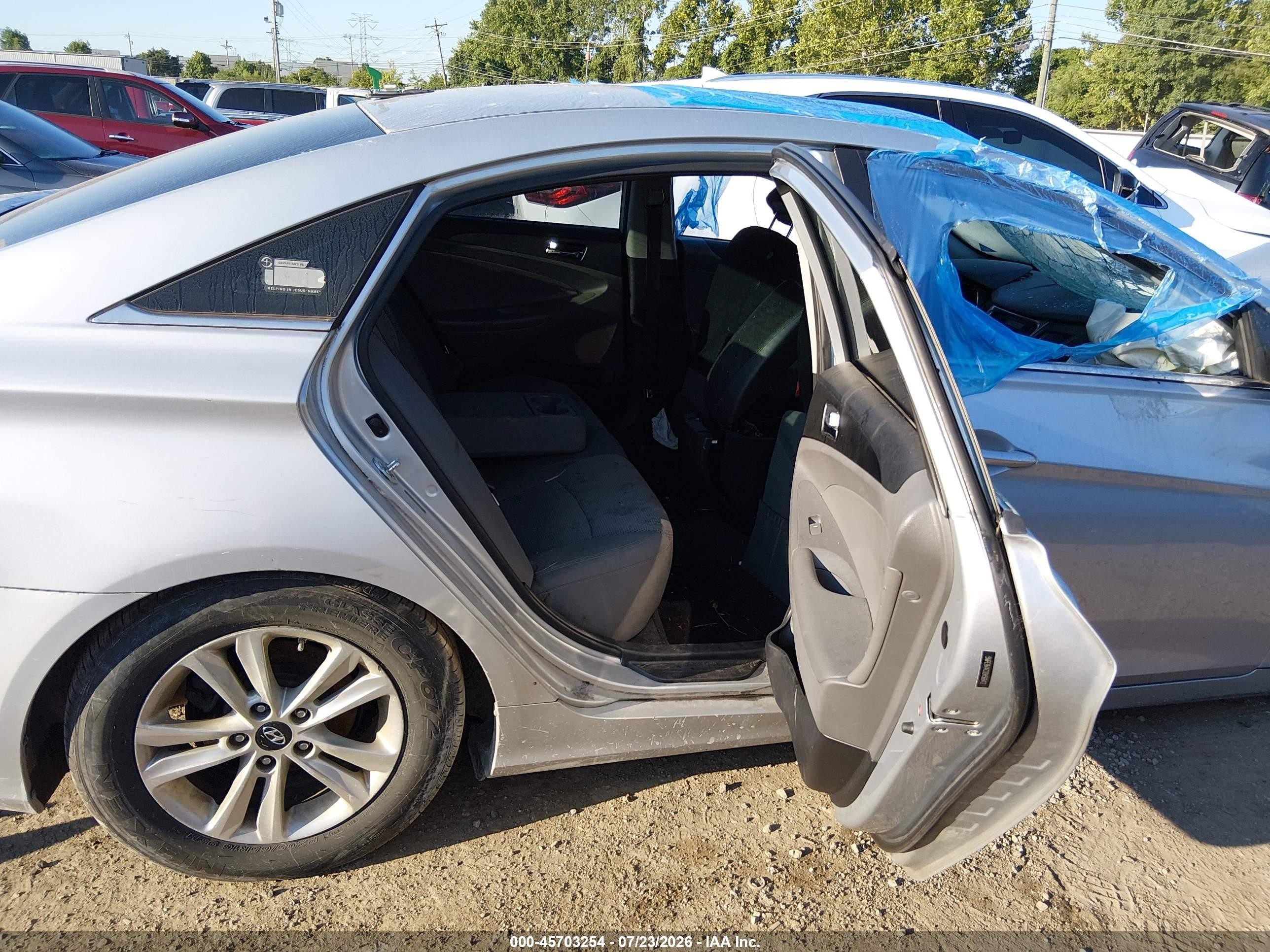 2013 Hyundai Sonata Gls Серый vin: 5NPEB4AC0DH566412