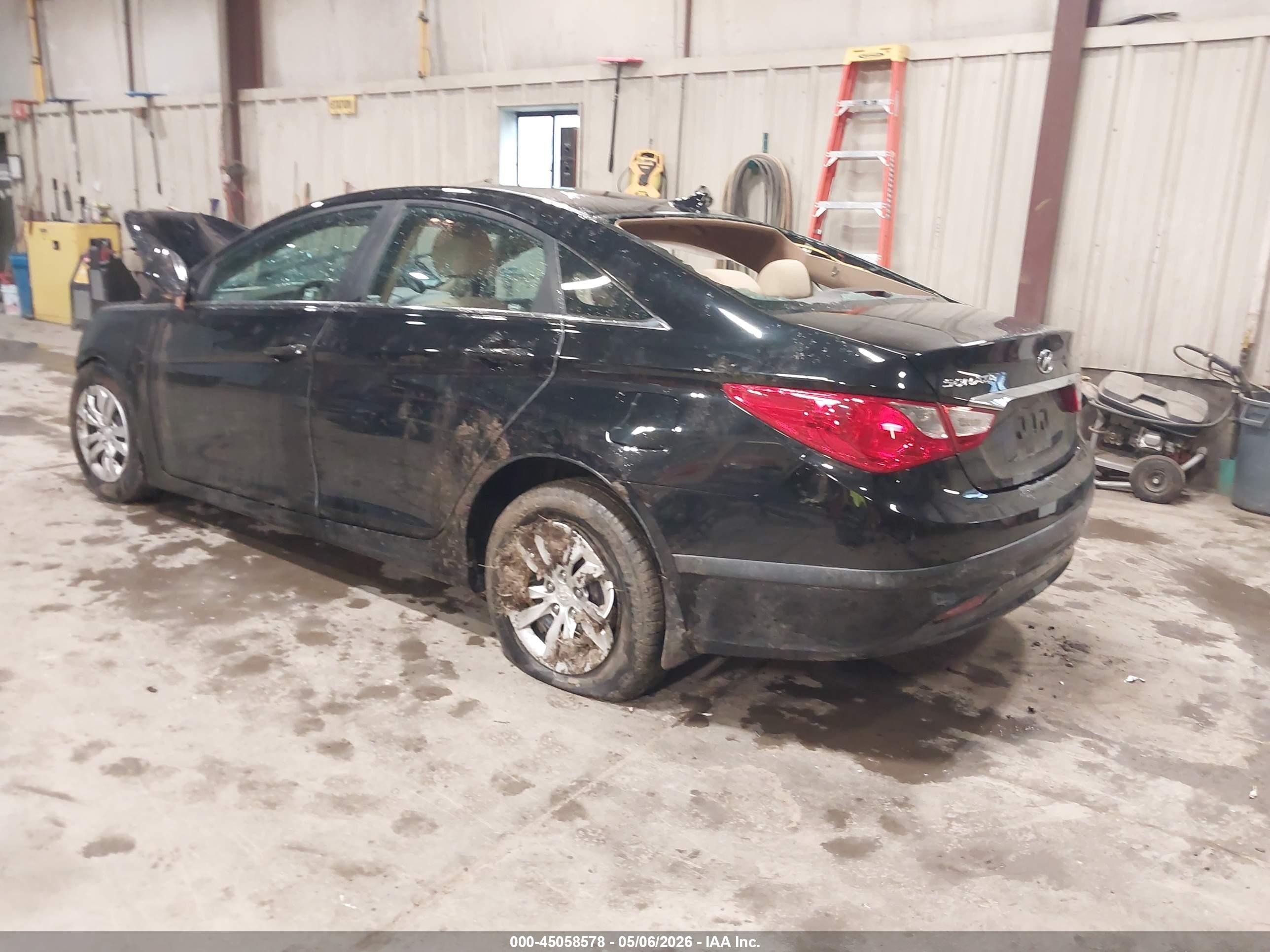 2013 Hyundai Sonata Gls Black vin: 5NPEB4AC0DH566765
