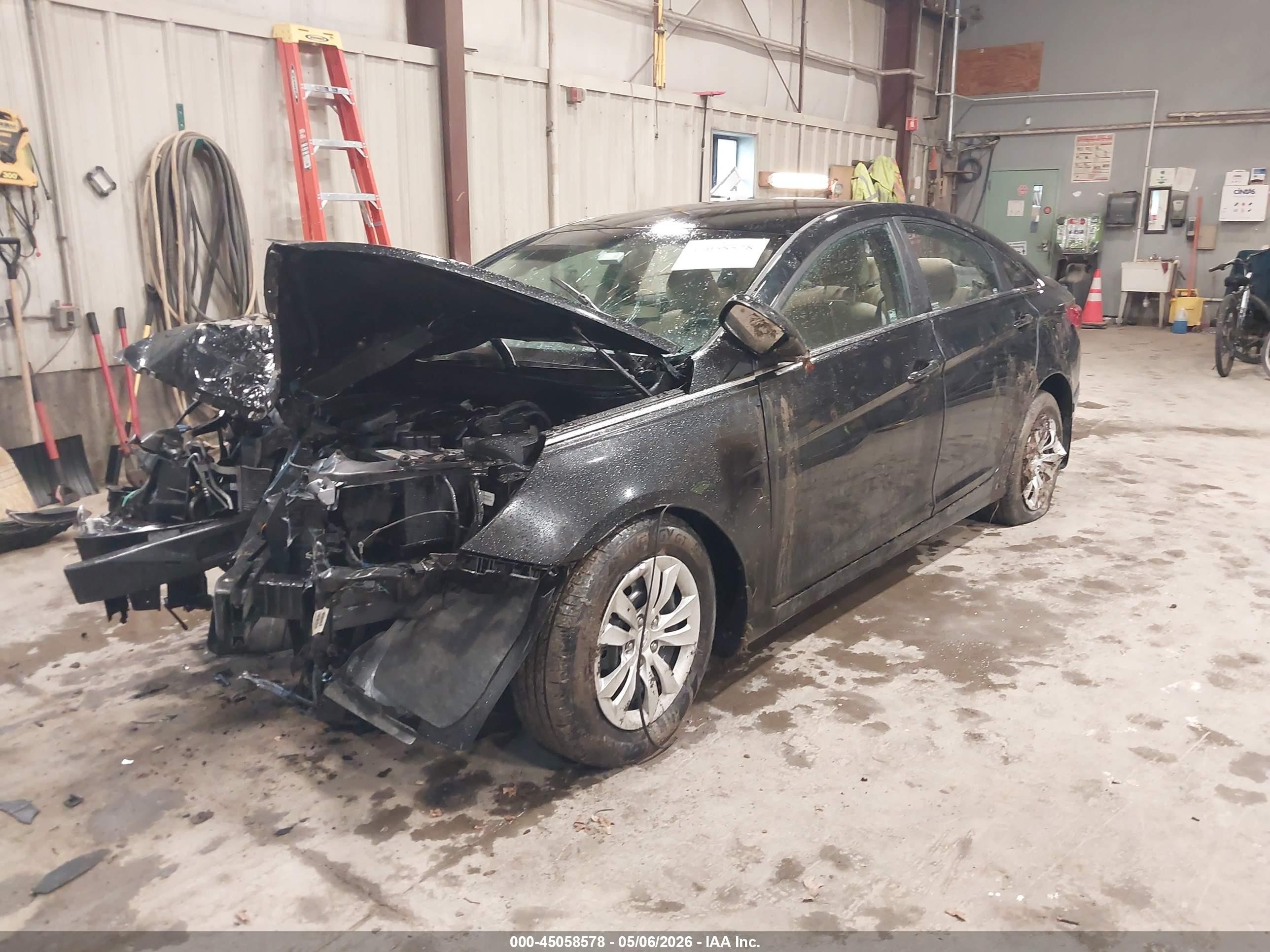 2013 Hyundai Sonata Gls Black vin: 5NPEB4AC0DH566765