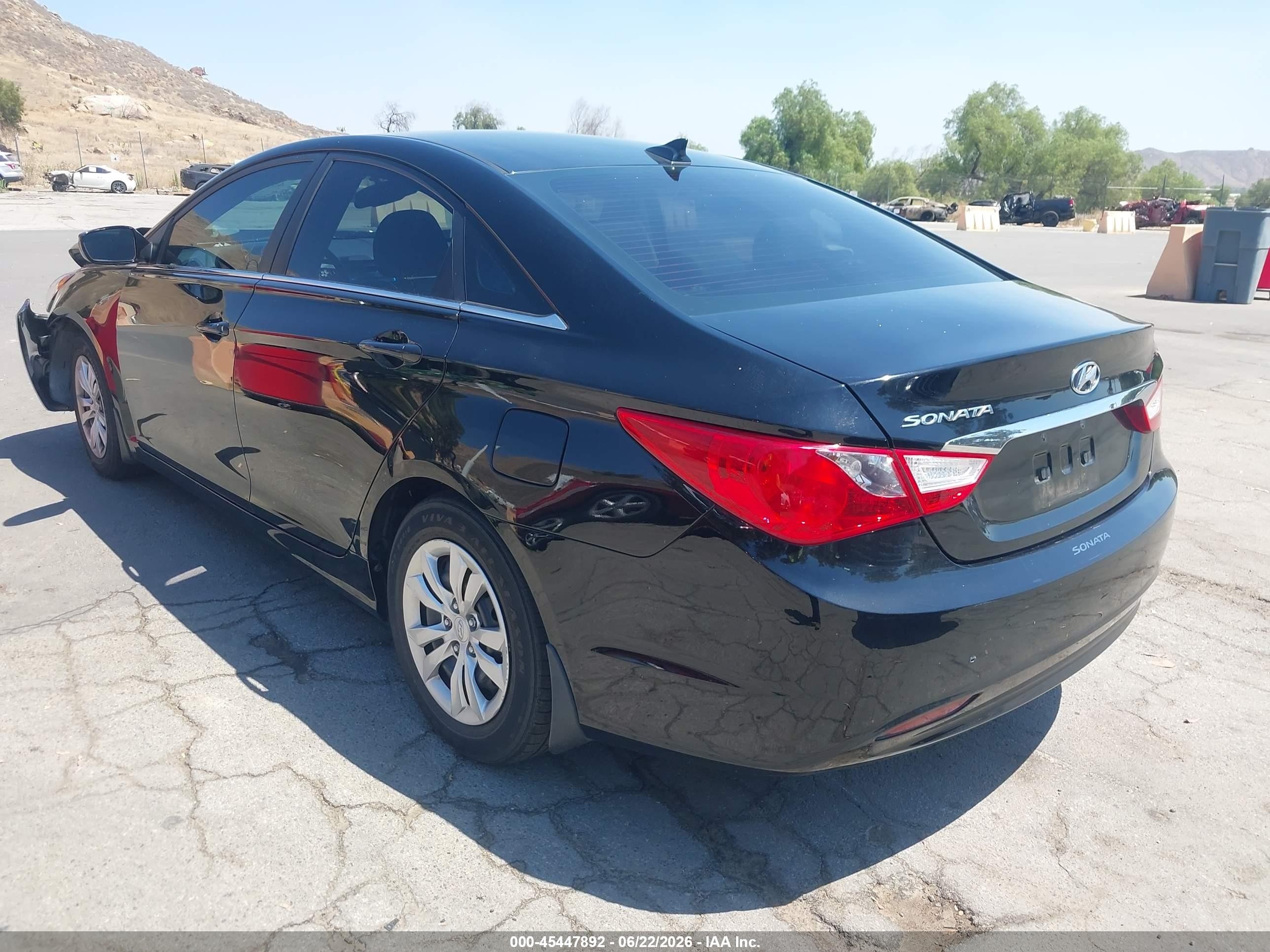2013 Hyundai Sonata Gls Black vin: 5NPEB4AC0DH568564