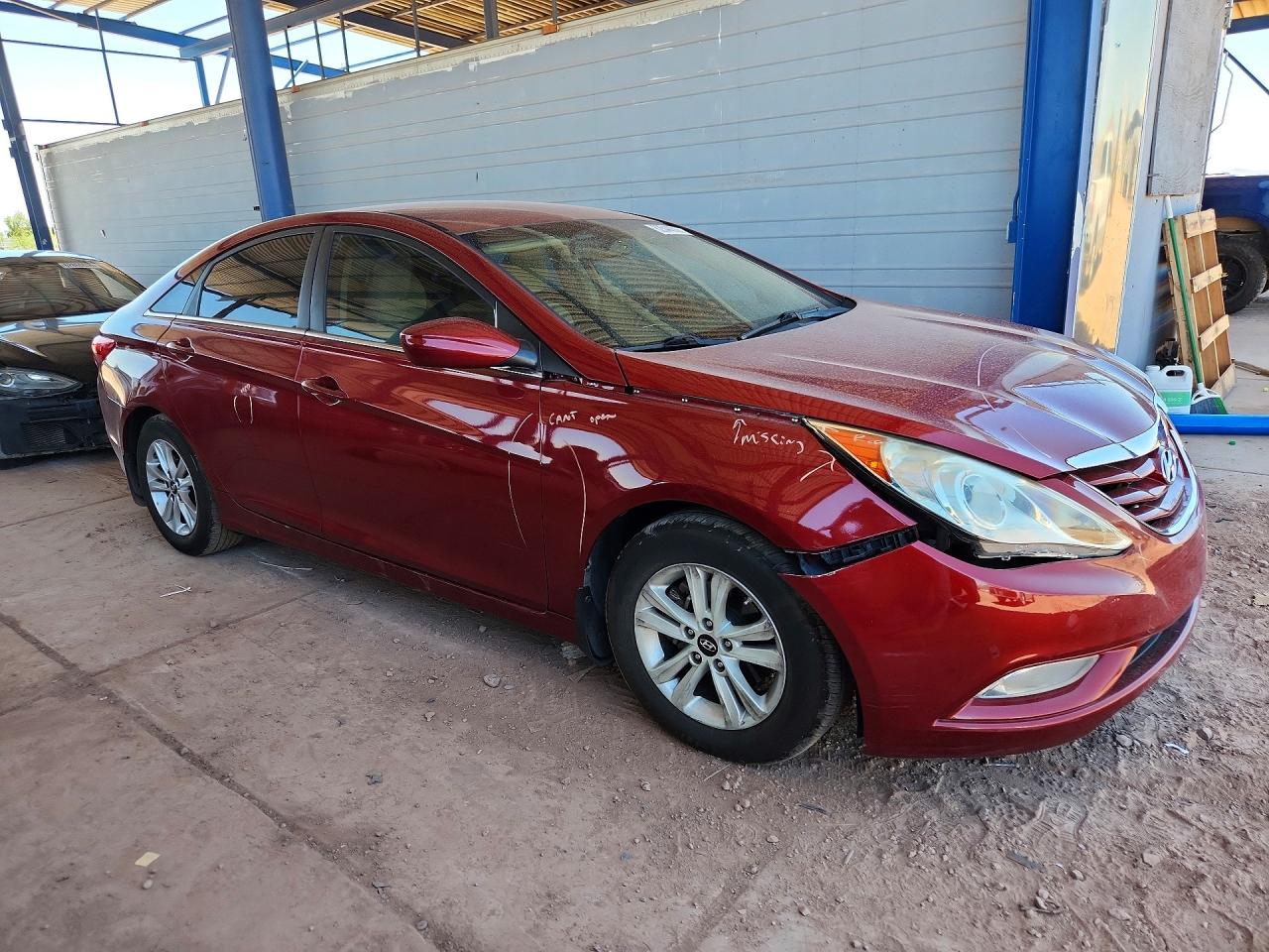 2013 Hyundai Sonata Gls Red vin: 5NPEB4AC0DH576163