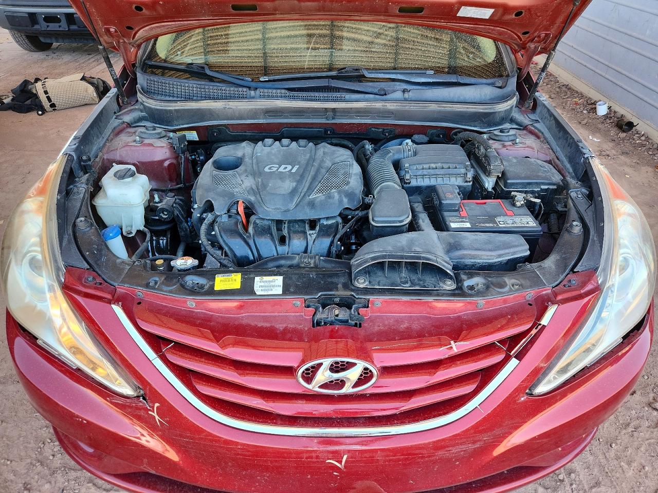 2013 Hyundai Sonata Gls Red vin: 5NPEB4AC0DH576163