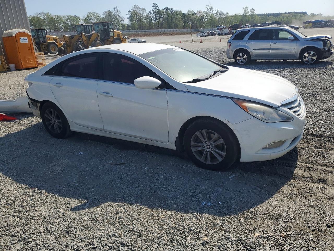 2013 Hyundai Sonata Gls White vin: 5NPEB4AC0DH590225
