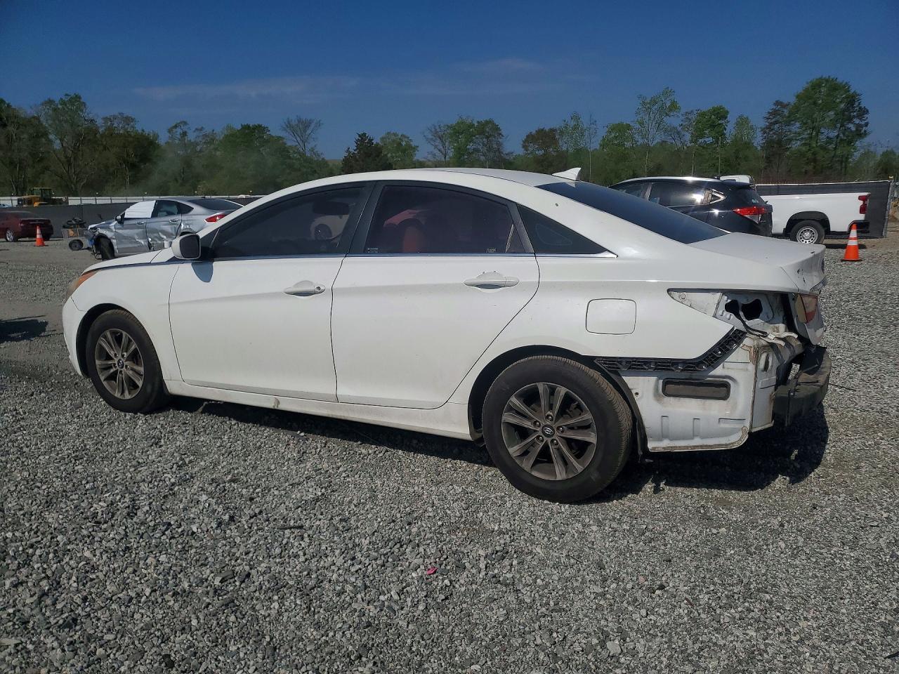 2013 Hyundai Sonata Gls White vin: 5NPEB4AC0DH590225