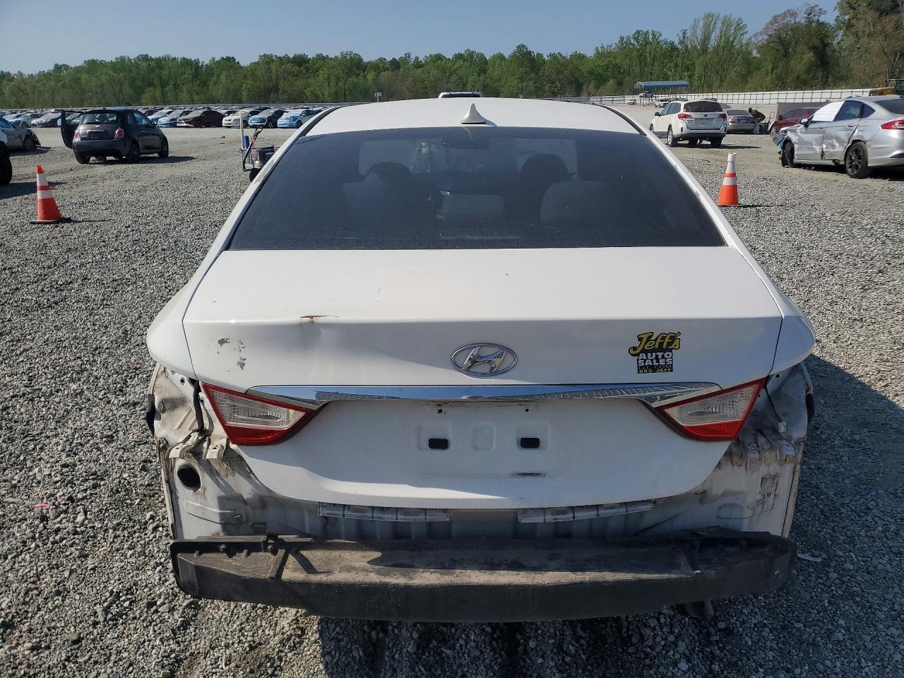 2013 Hyundai Sonata Gls White vin: 5NPEB4AC0DH590225
