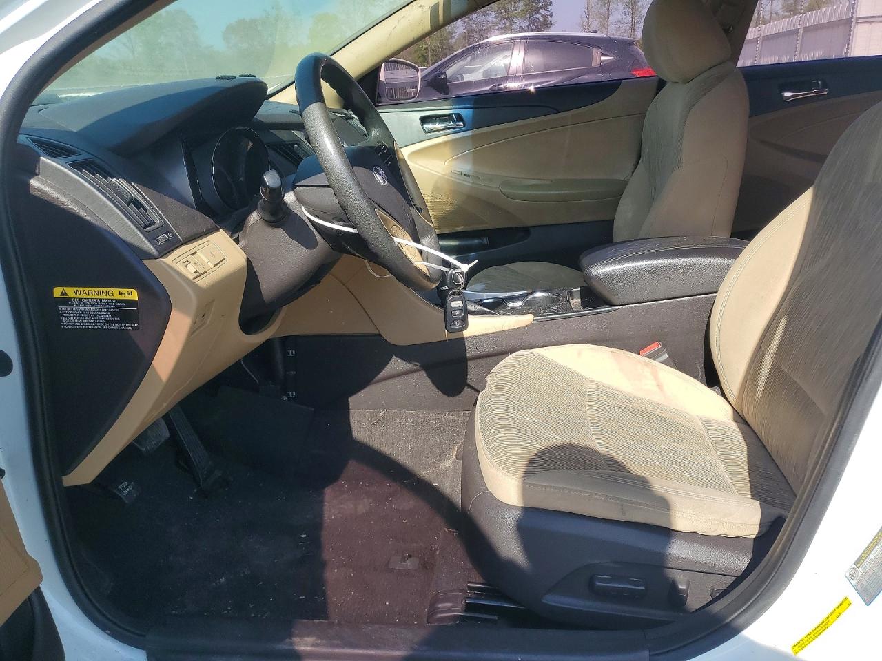 2013 Hyundai Sonata Gls White vin: 5NPEB4AC0DH590225