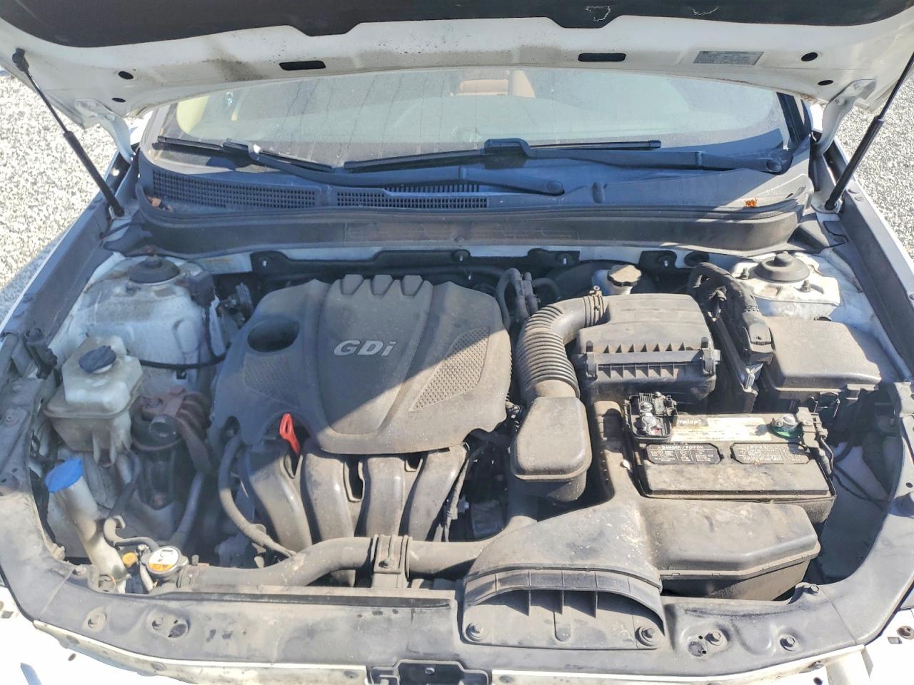 2013 Hyundai Sonata Gls White vin: 5NPEB4AC0DH590225
