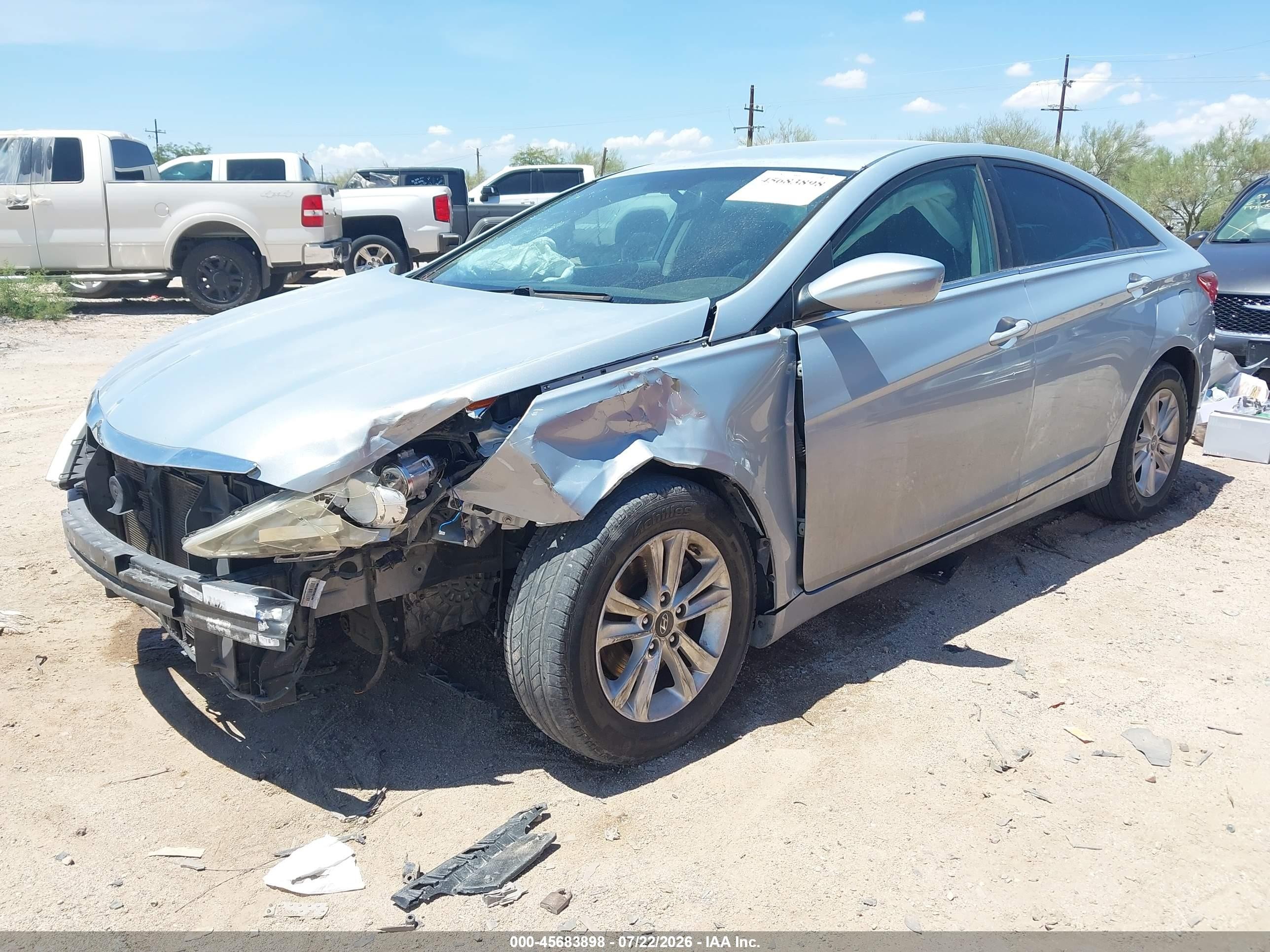 2013 Hyundai Sonata Gls Silver vin: 5NPEB4AC0DH632523
