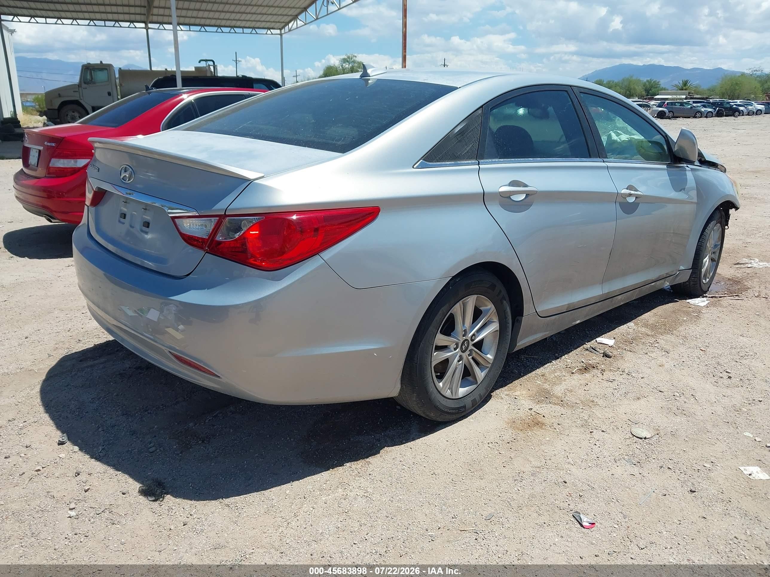 2013 Hyundai Sonata Gls Silver vin: 5NPEB4AC0DH632523