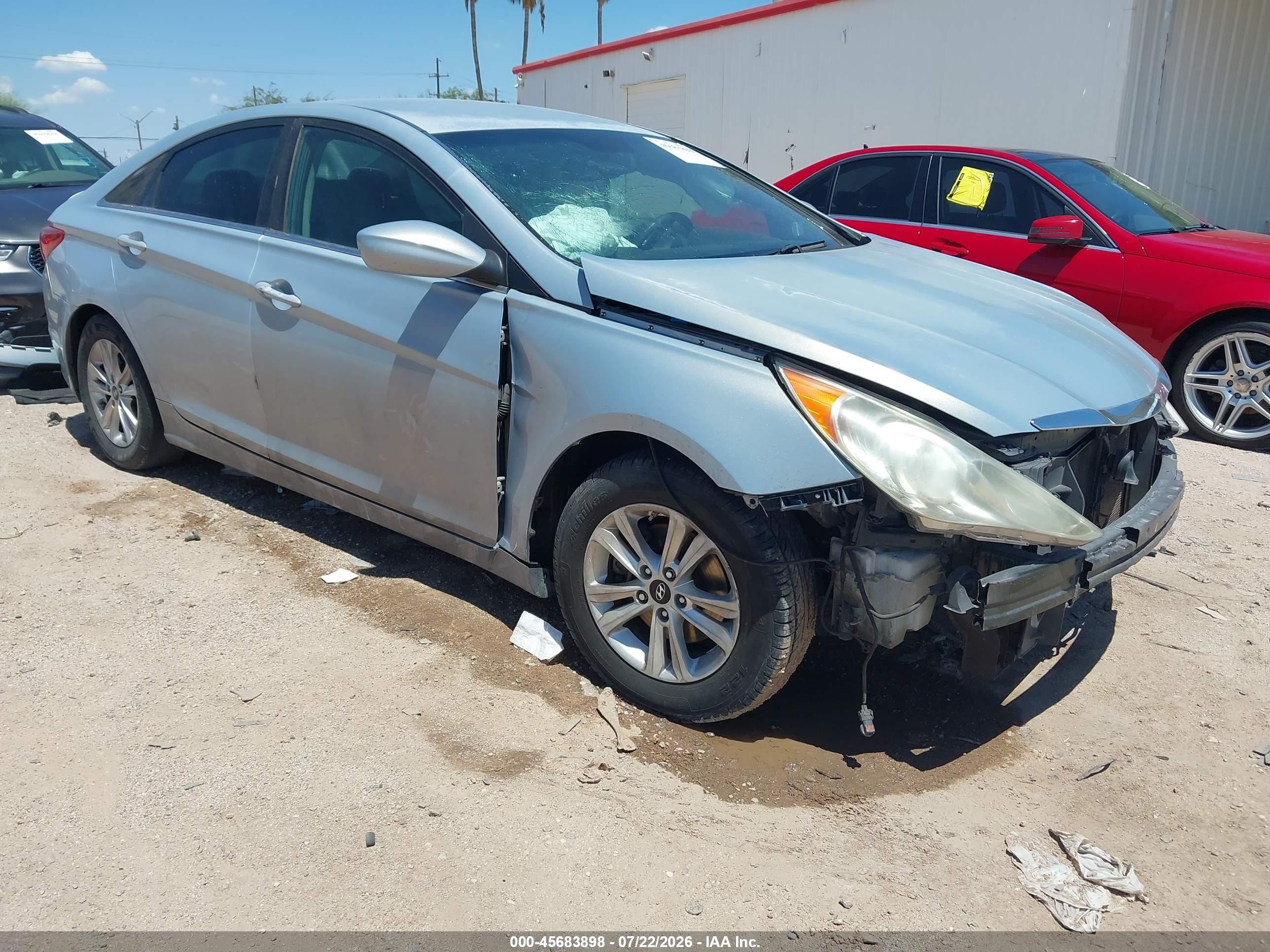 2013 Hyundai Sonata Gls Silver vin: 5NPEB4AC0DH632523