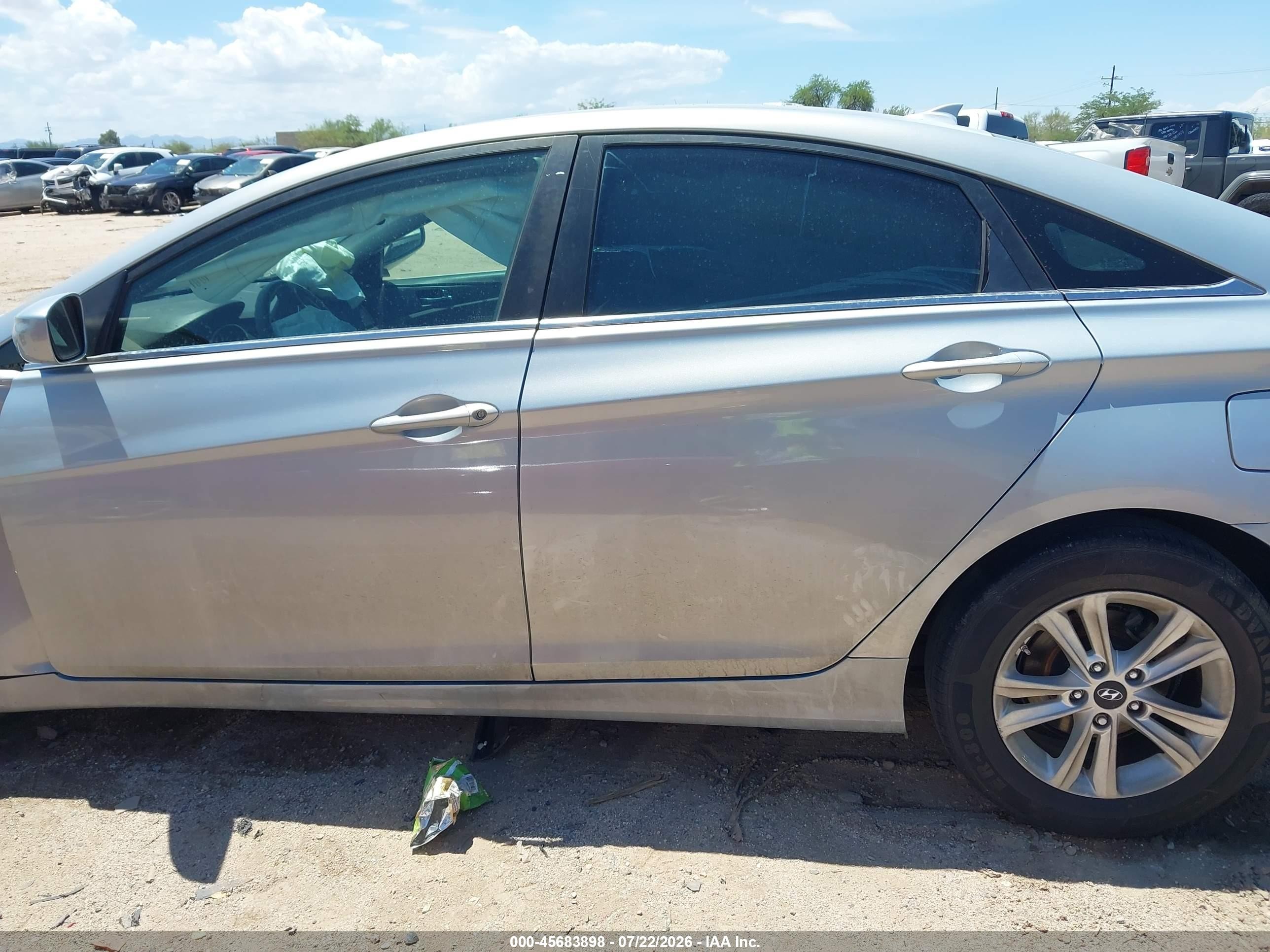 2013 Hyundai Sonata Gls Silver vin: 5NPEB4AC0DH632523