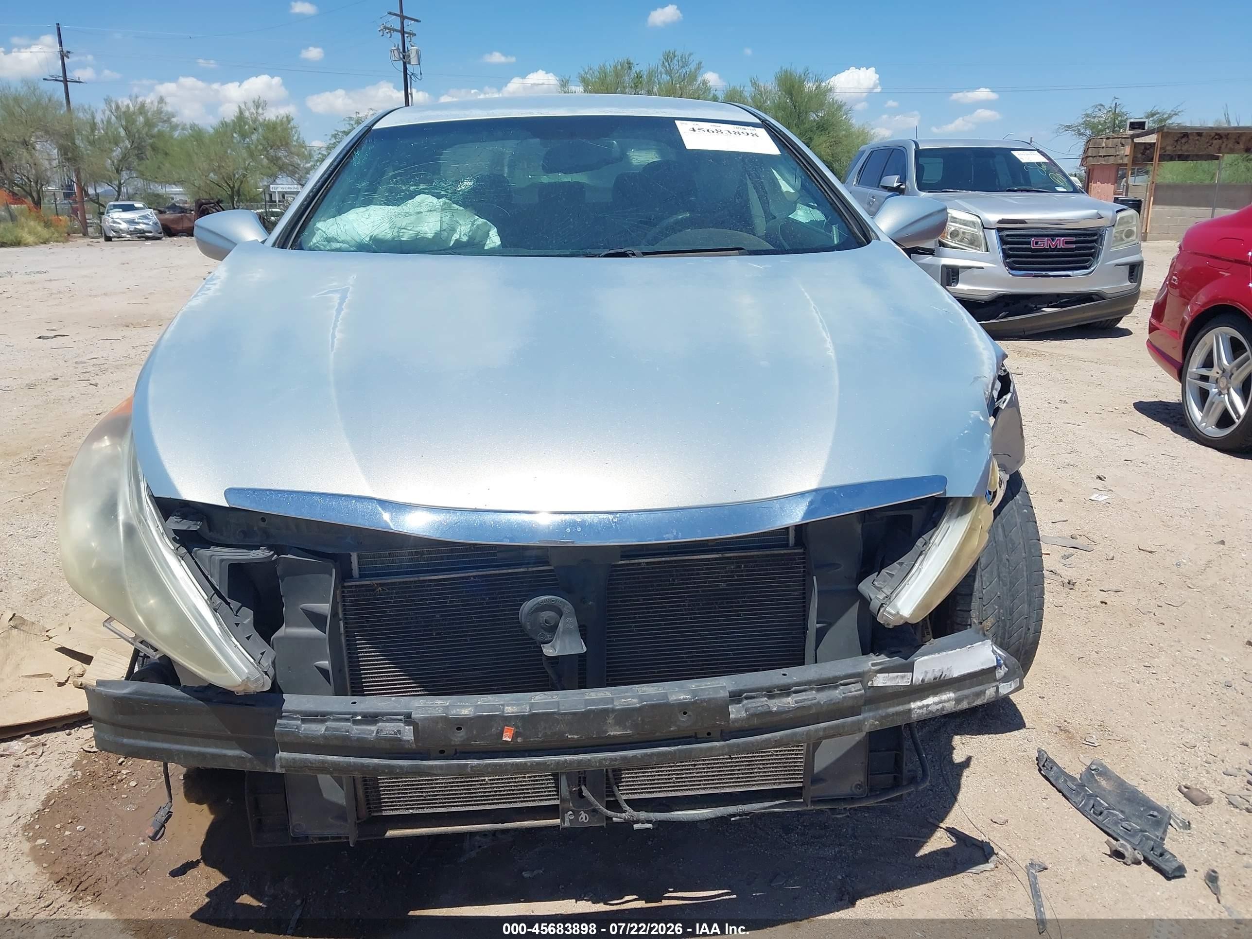 2013 Hyundai Sonata Gls Silver vin: 5NPEB4AC0DH632523