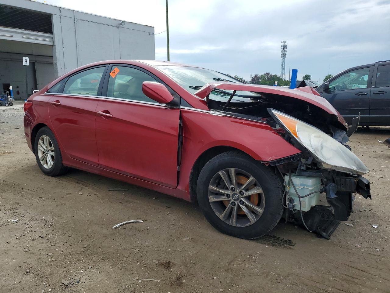 2013 Hyundai Sonata Gls Красный vin: 5NPEB4AC0DH641531