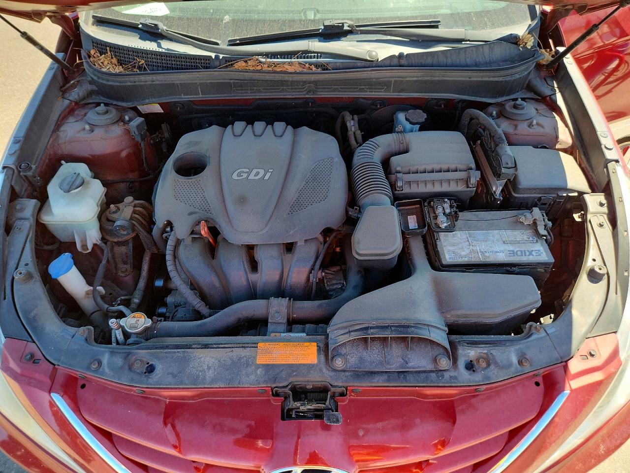 2013 Hyundai Sonata Gls Red vin: 5NPEB4AC0DH654568