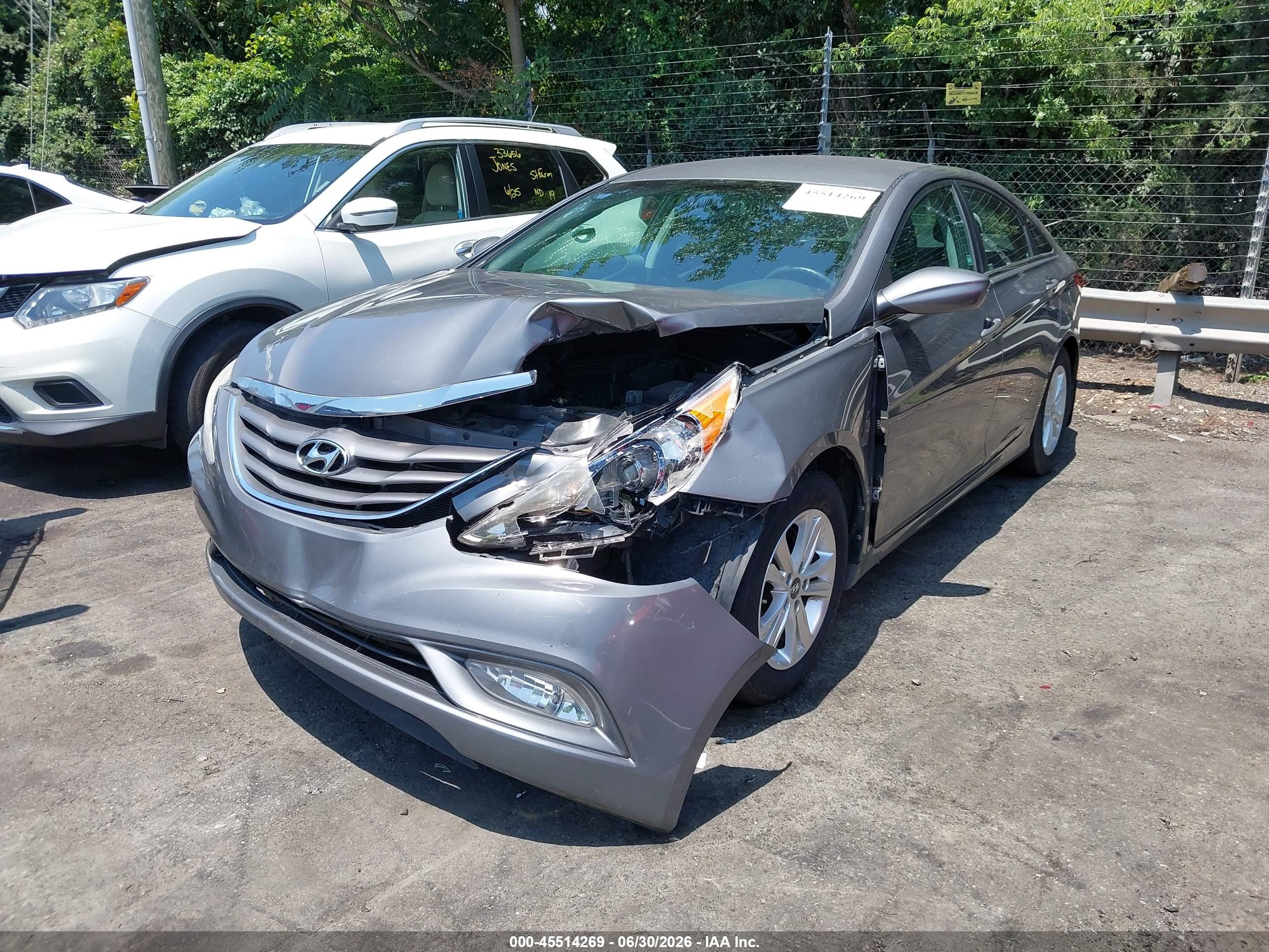 2013 Hyundai Sonata Gls Серый vin: 5NPEB4AC0DH661309