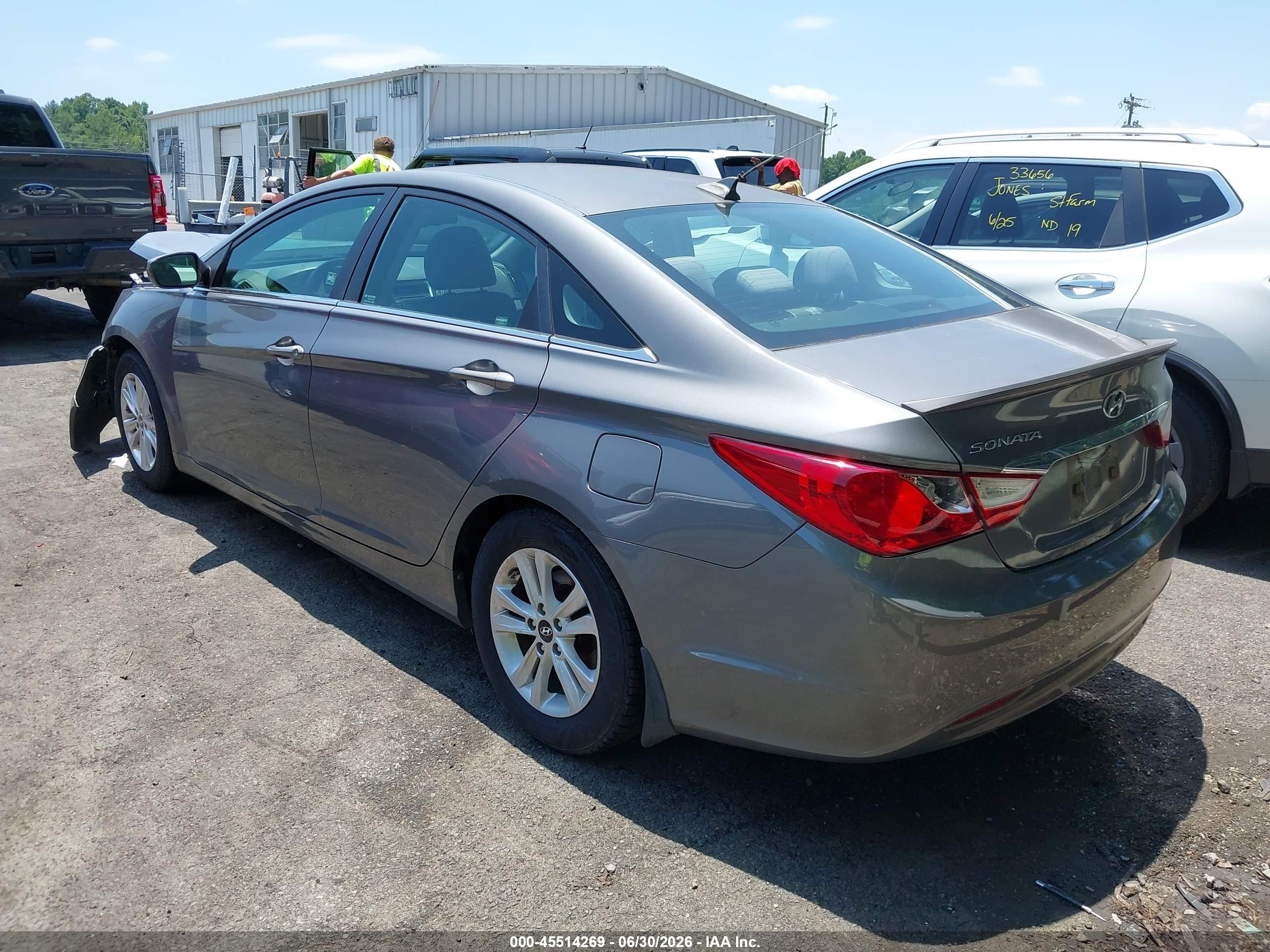 2013 Hyundai Sonata Gls Серый vin: 5NPEB4AC0DH661309