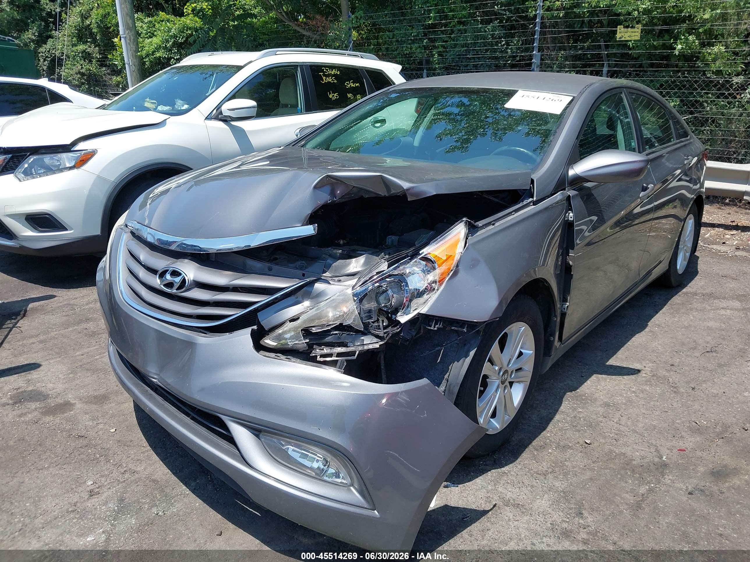 2013 Hyundai Sonata Gls Серый vin: 5NPEB4AC0DH661309