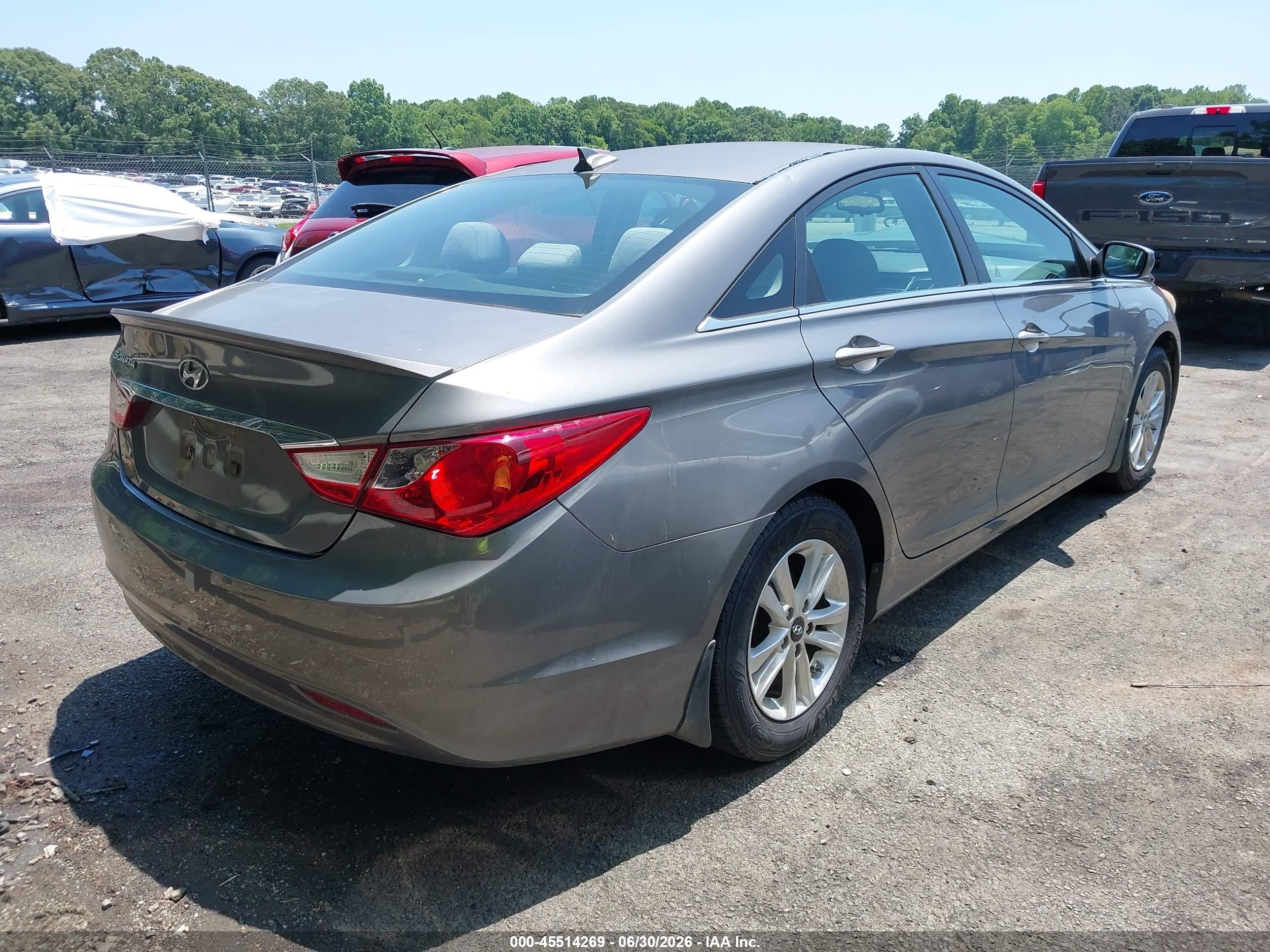 2013 Hyundai Sonata Gls Серый vin: 5NPEB4AC0DH661309