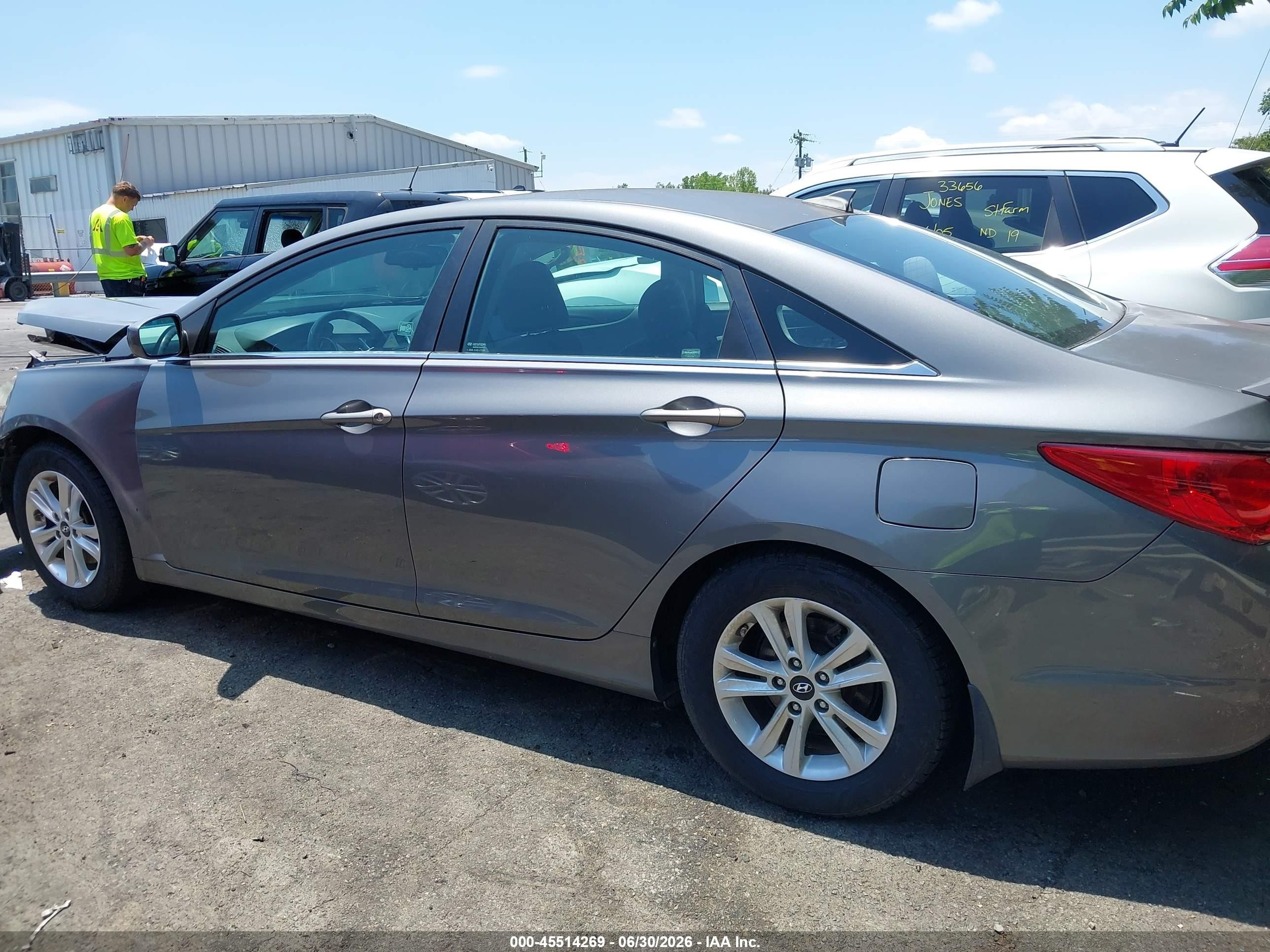 2013 Hyundai Sonata Gls Серый vin: 5NPEB4AC0DH661309